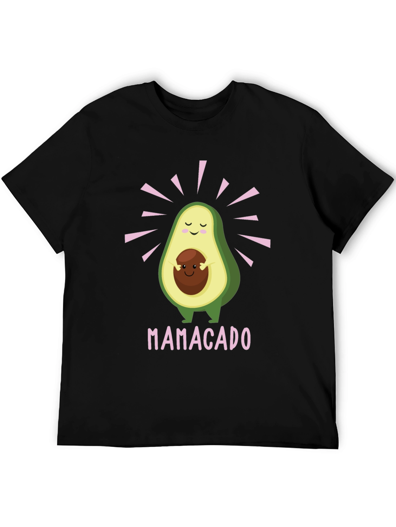 Black Mamacado T-Shirt - Avocado Motherhood Tee view 5