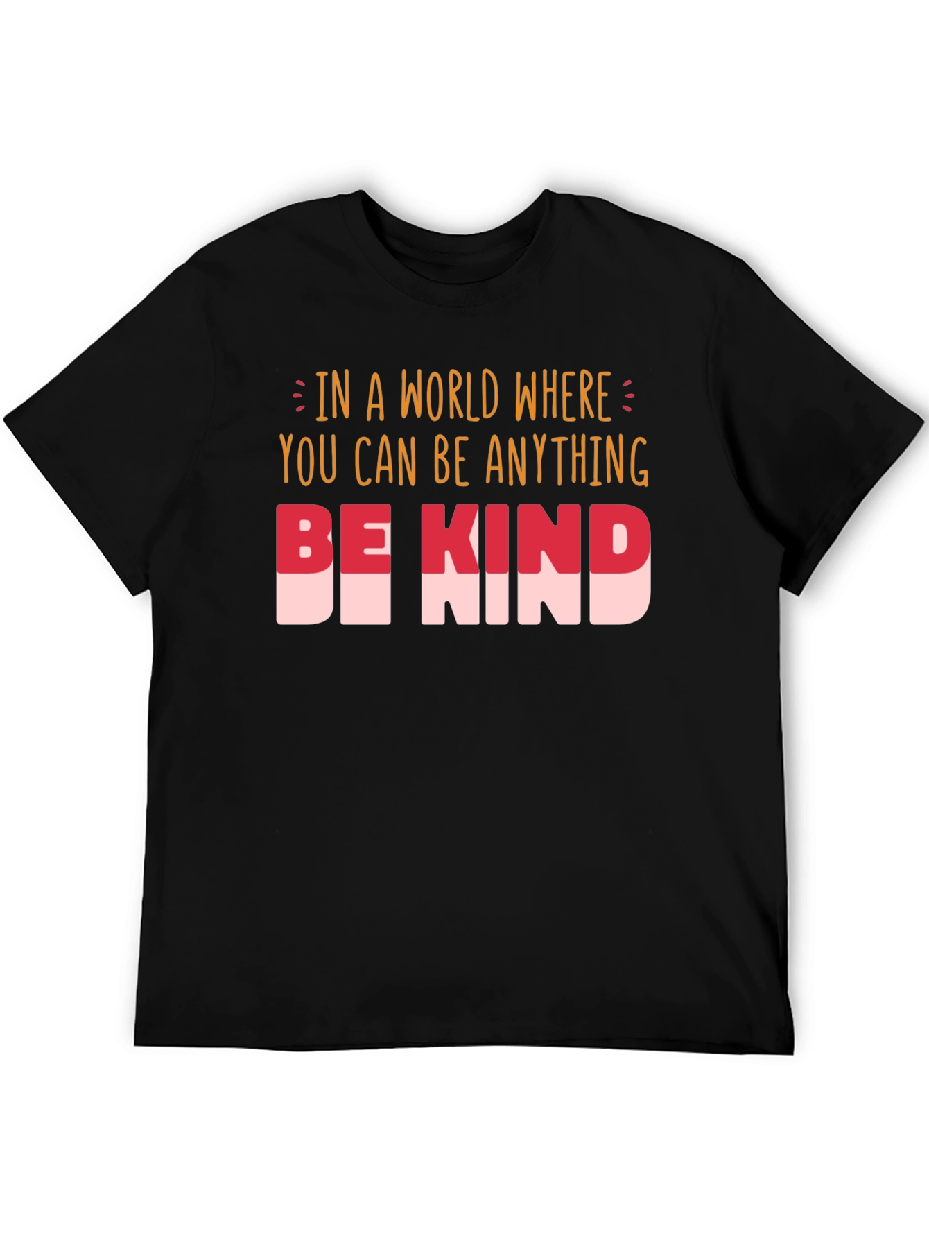 Black Be Kind T-Shirt - Inspirational Graphic Tee view 5