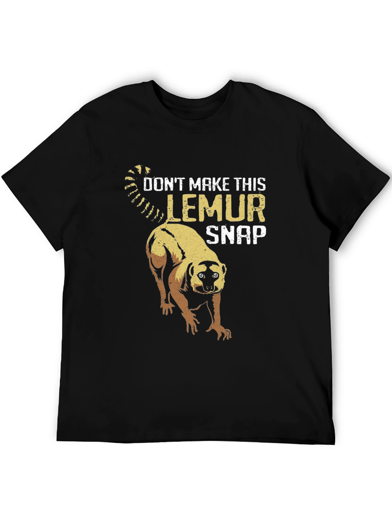 Black Don't Make This Lemur Snap T-Shirt view 5