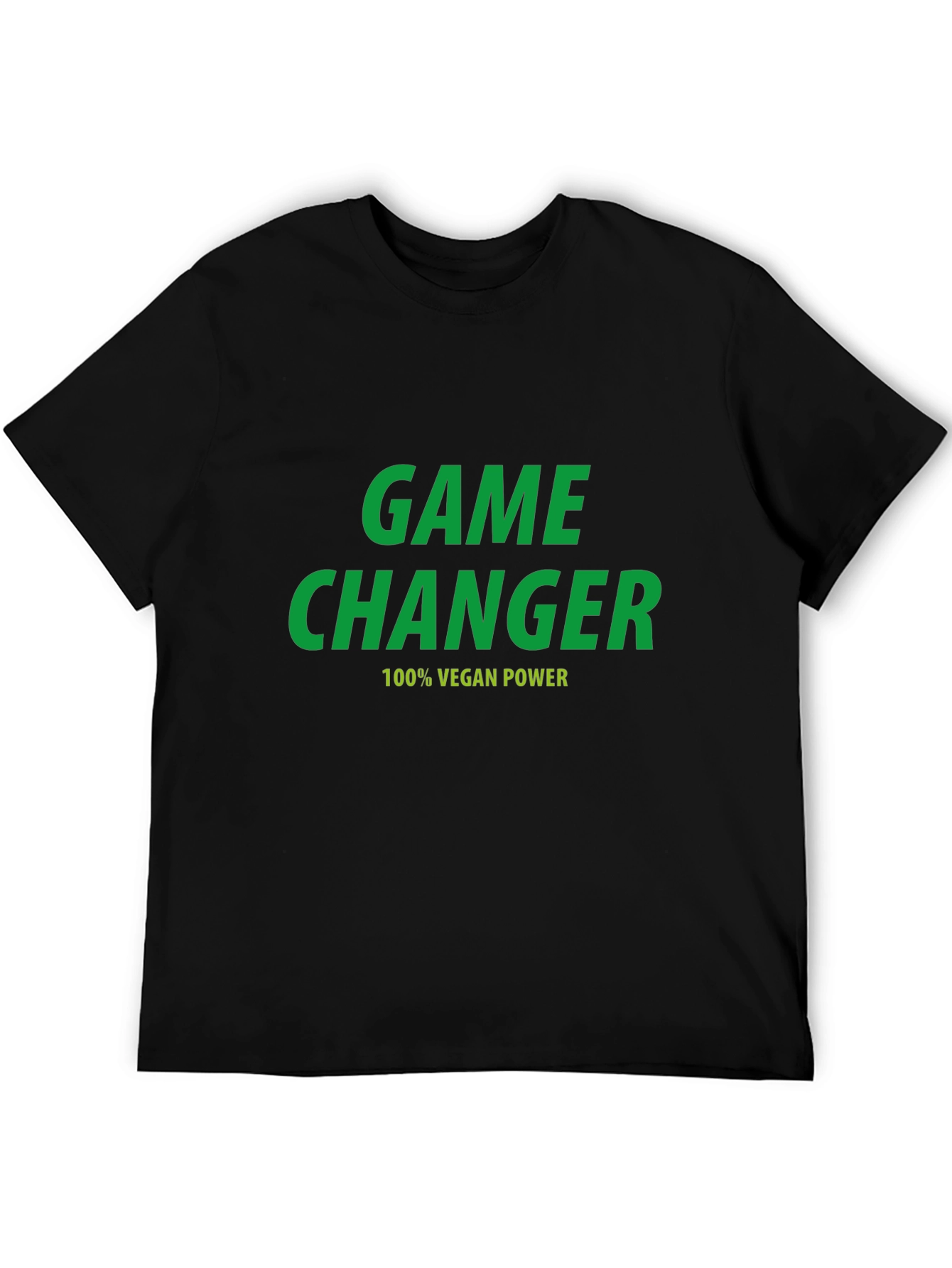 Black Vegan Power T-Shirt - Game Changer Tee view 5