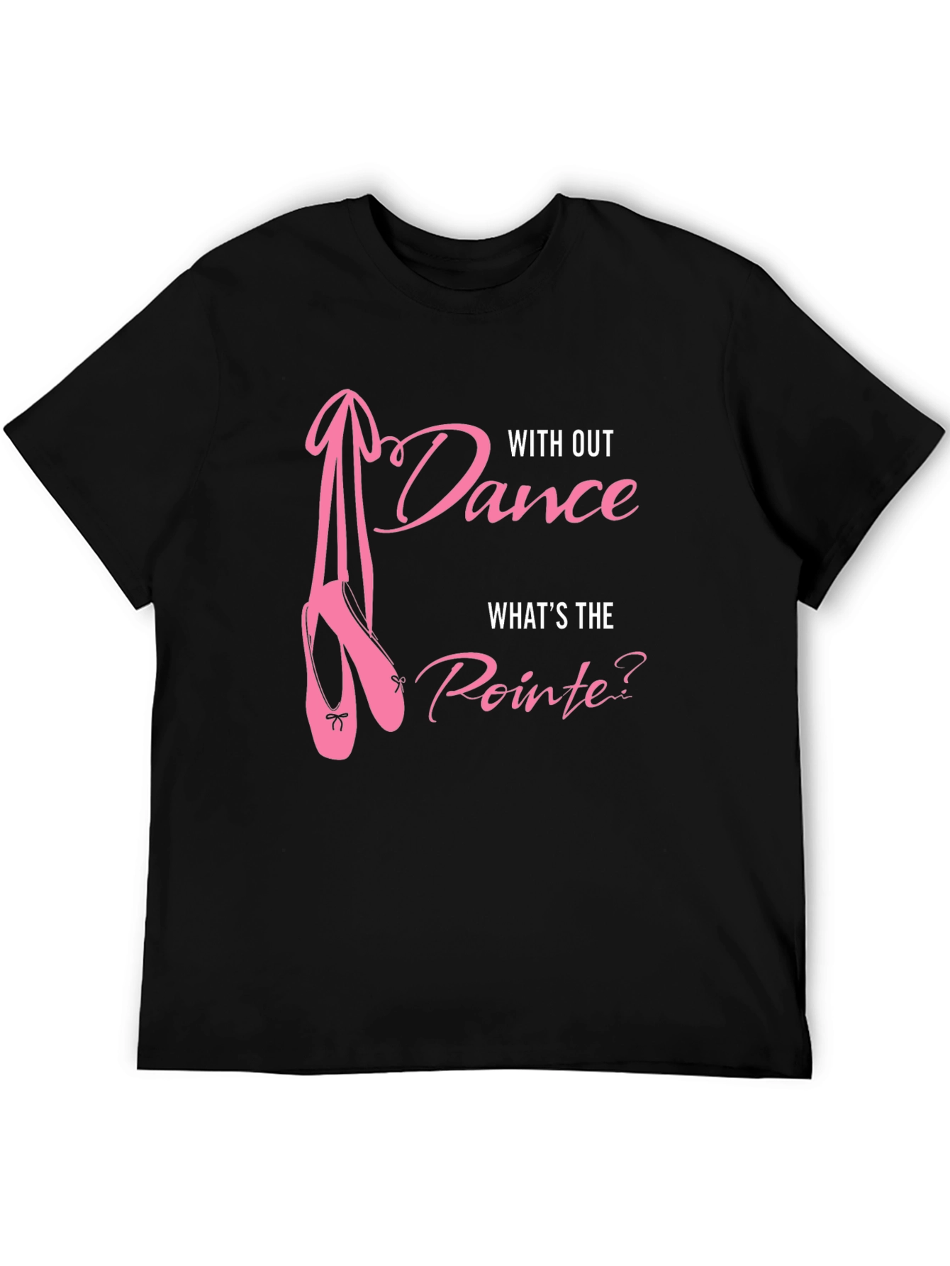 Black Dance Pointe T-Shirt: Ballet Lover Tee view 5