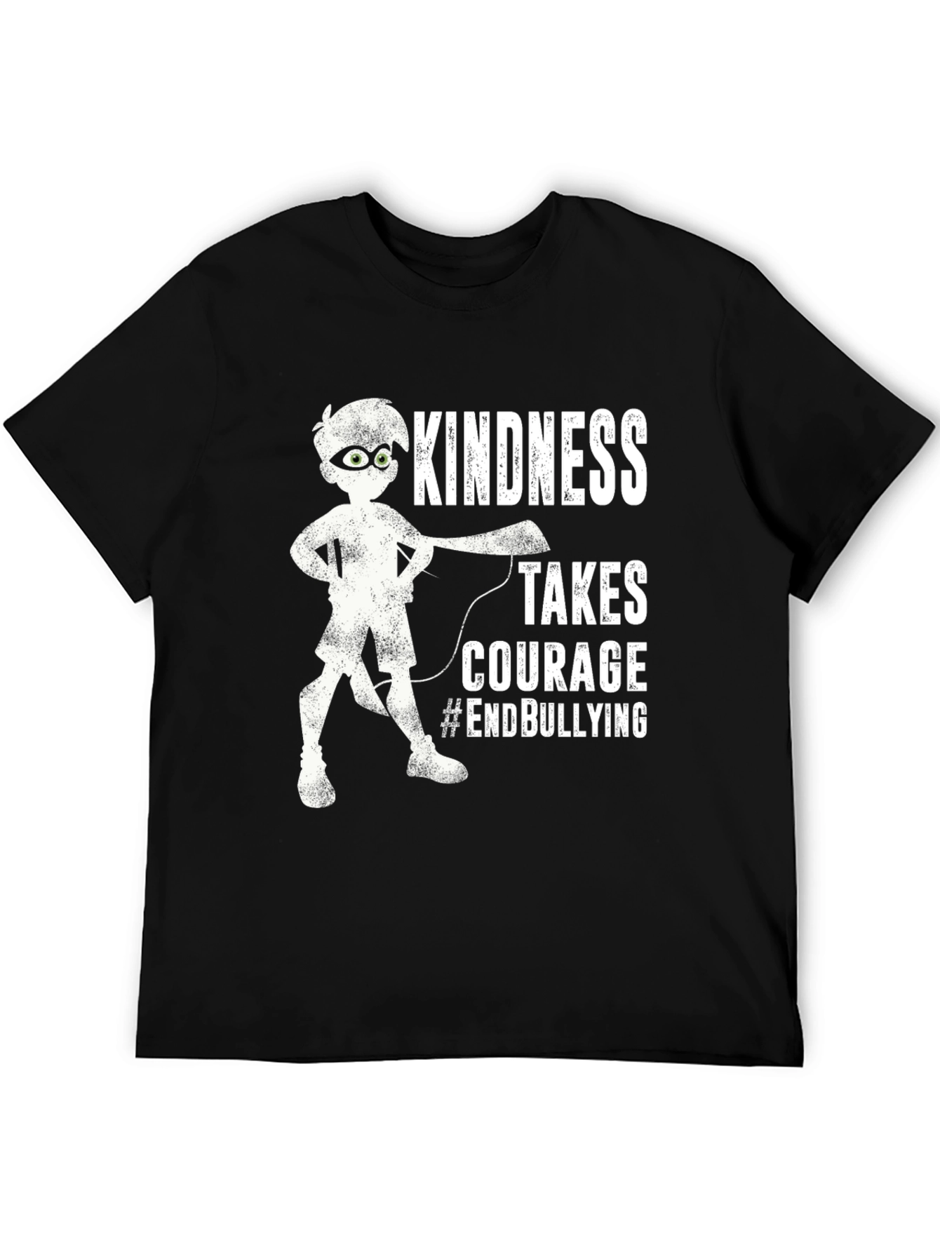 Black Kindness Takes Courage T-Shirt - End Bullying view 5