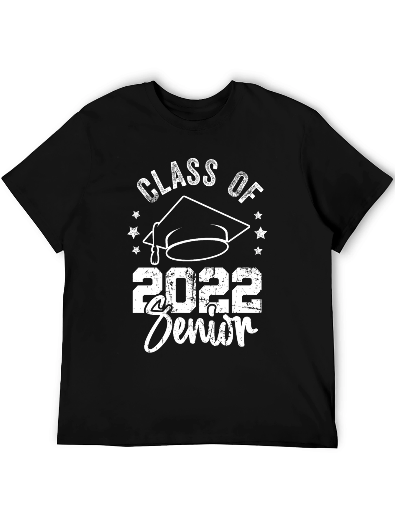 Black Class of 2022 Senior T-Shirt view 5