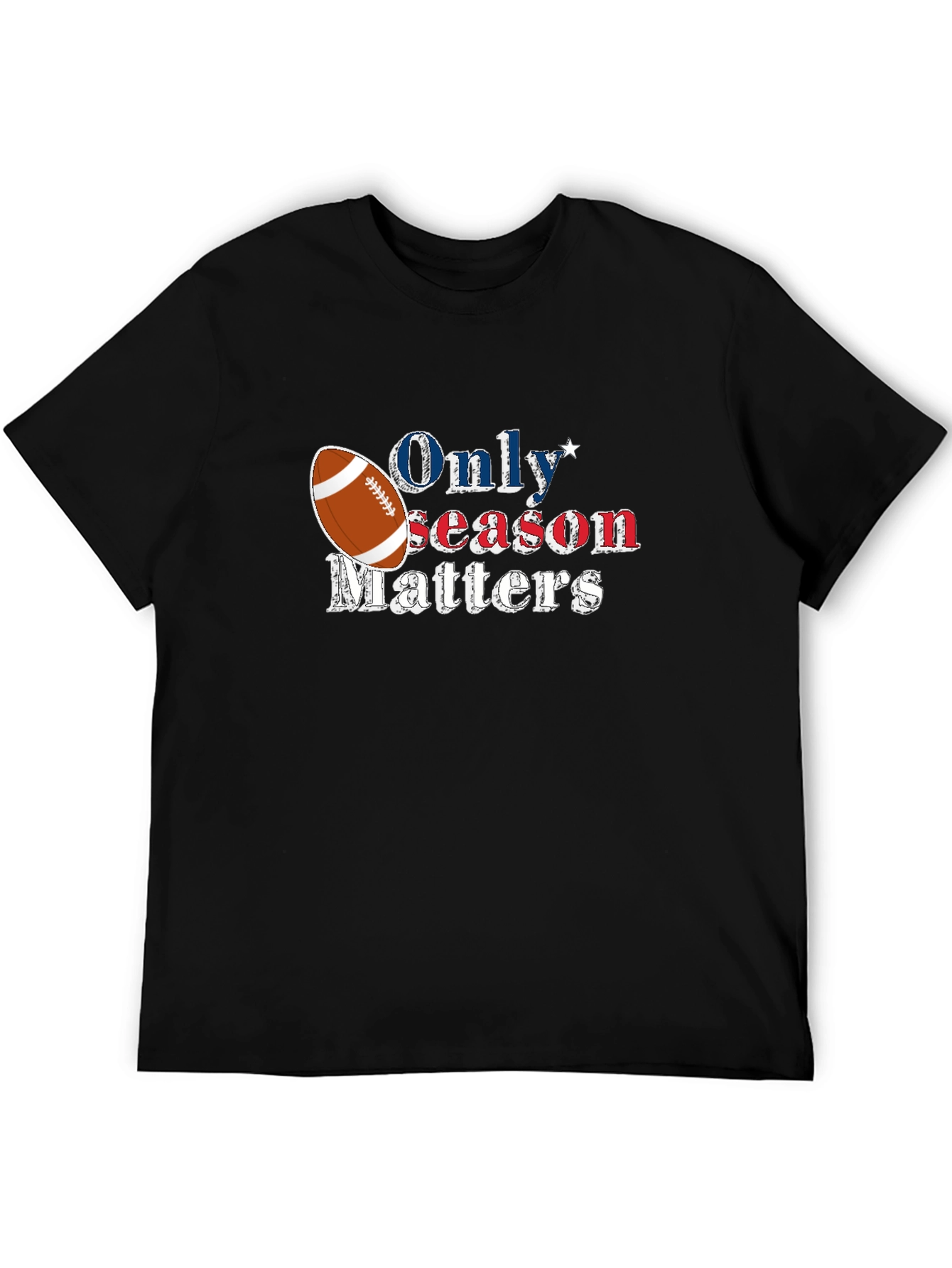 Black Football Season Matters T-Shirt view 5