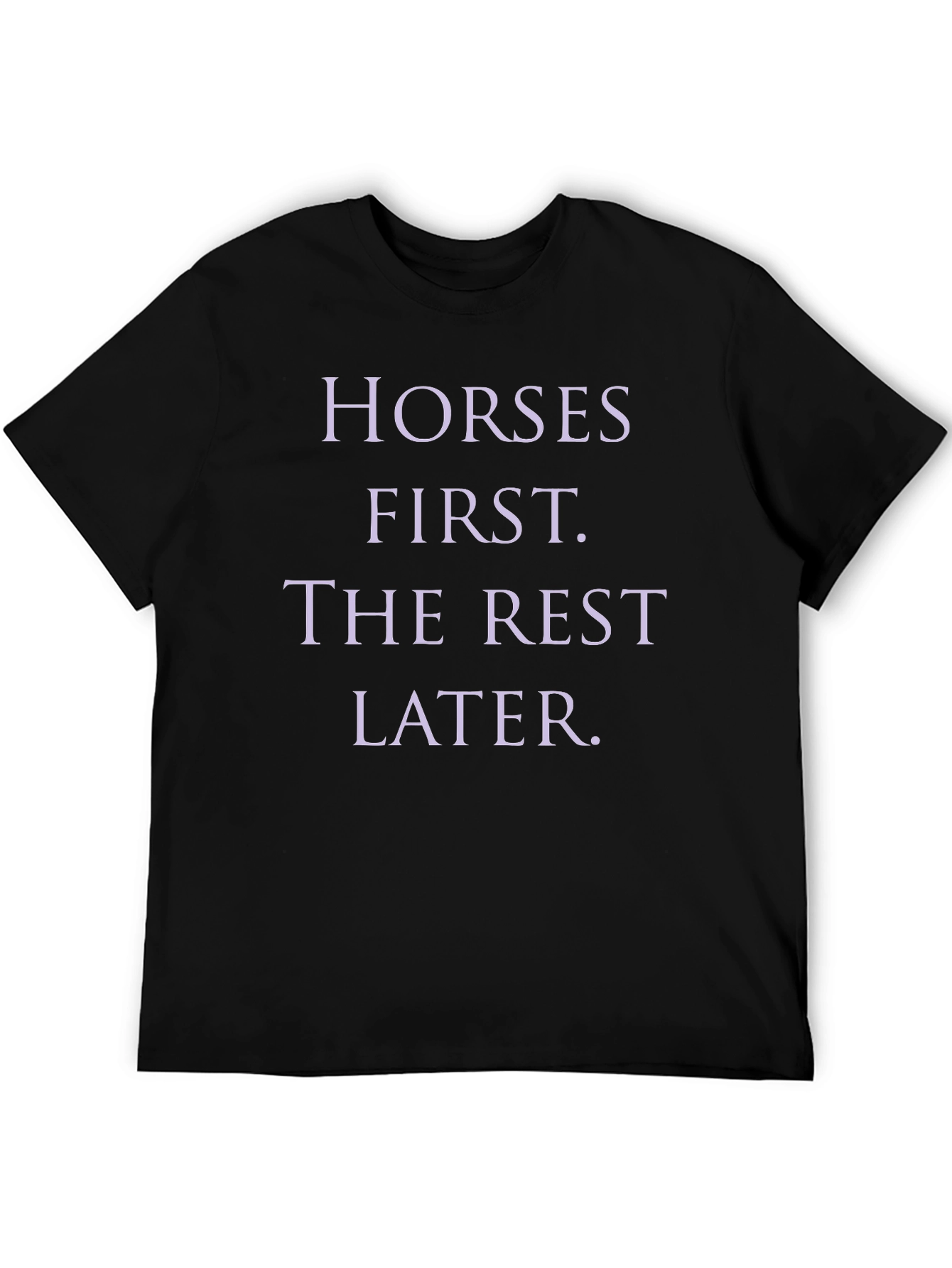 Black Horses First T-Shirt, Funny Horse Lover Tee view 5