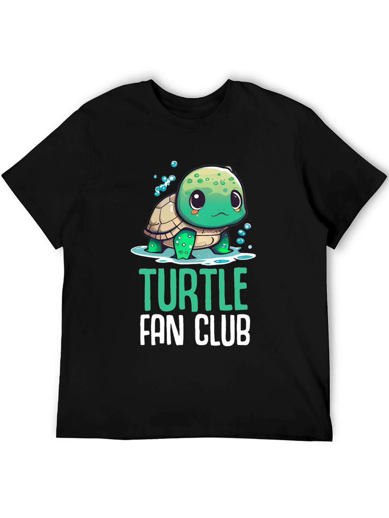 Black Turtle Fan Club Black T-Shirt view 5