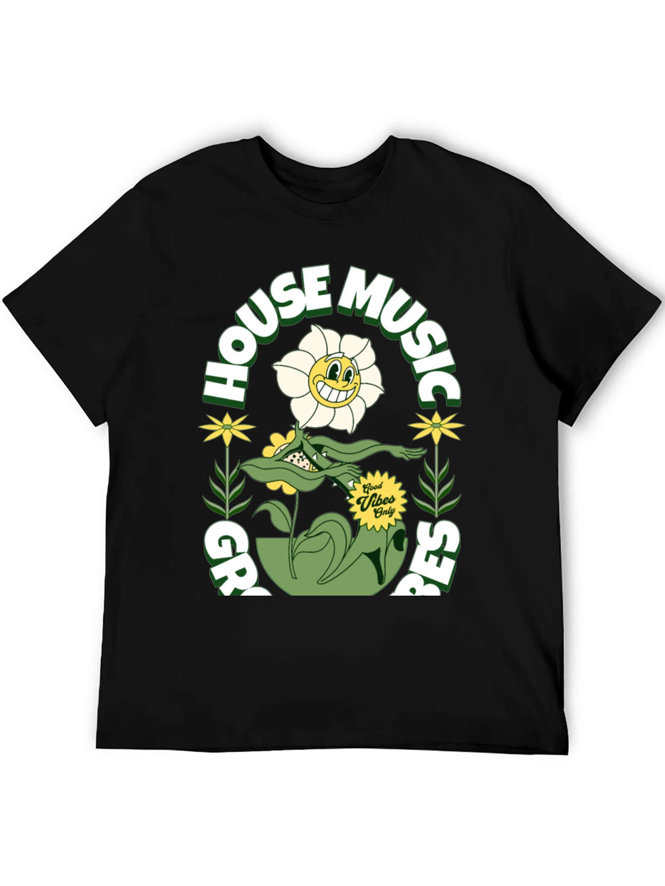 Black House Music Grooves Tee view 5