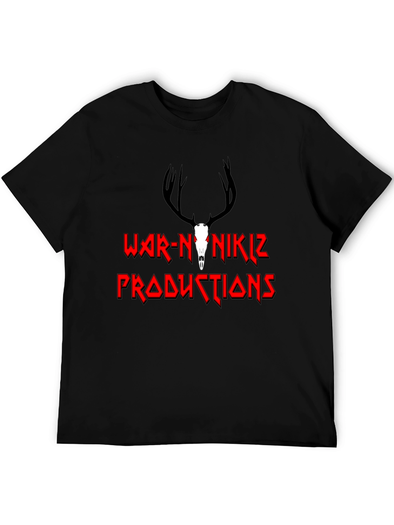 Black War-N-Nikiz Productions Black Graphic Tee view 5