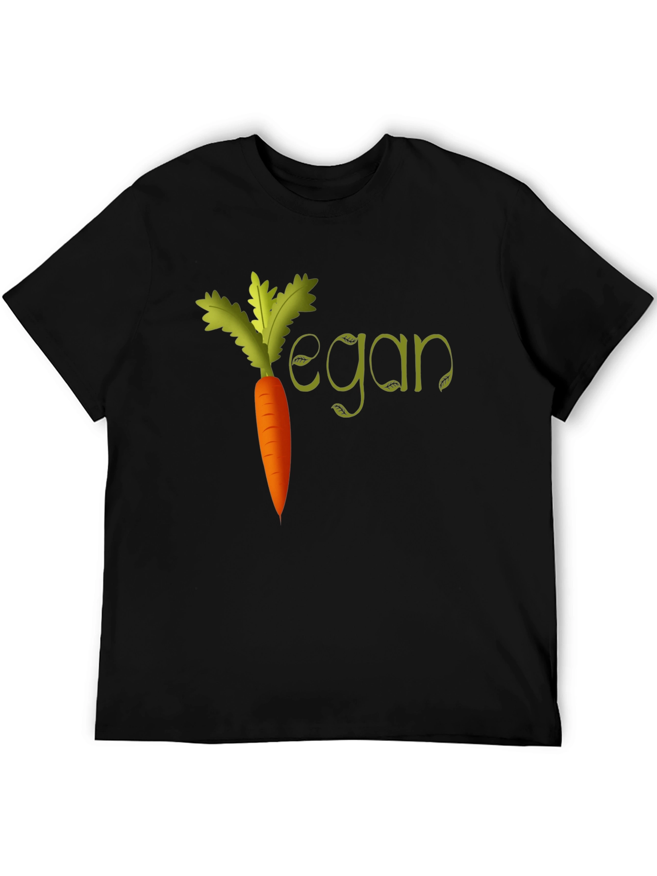 Black Vegan Carrot T-Shirt view 5