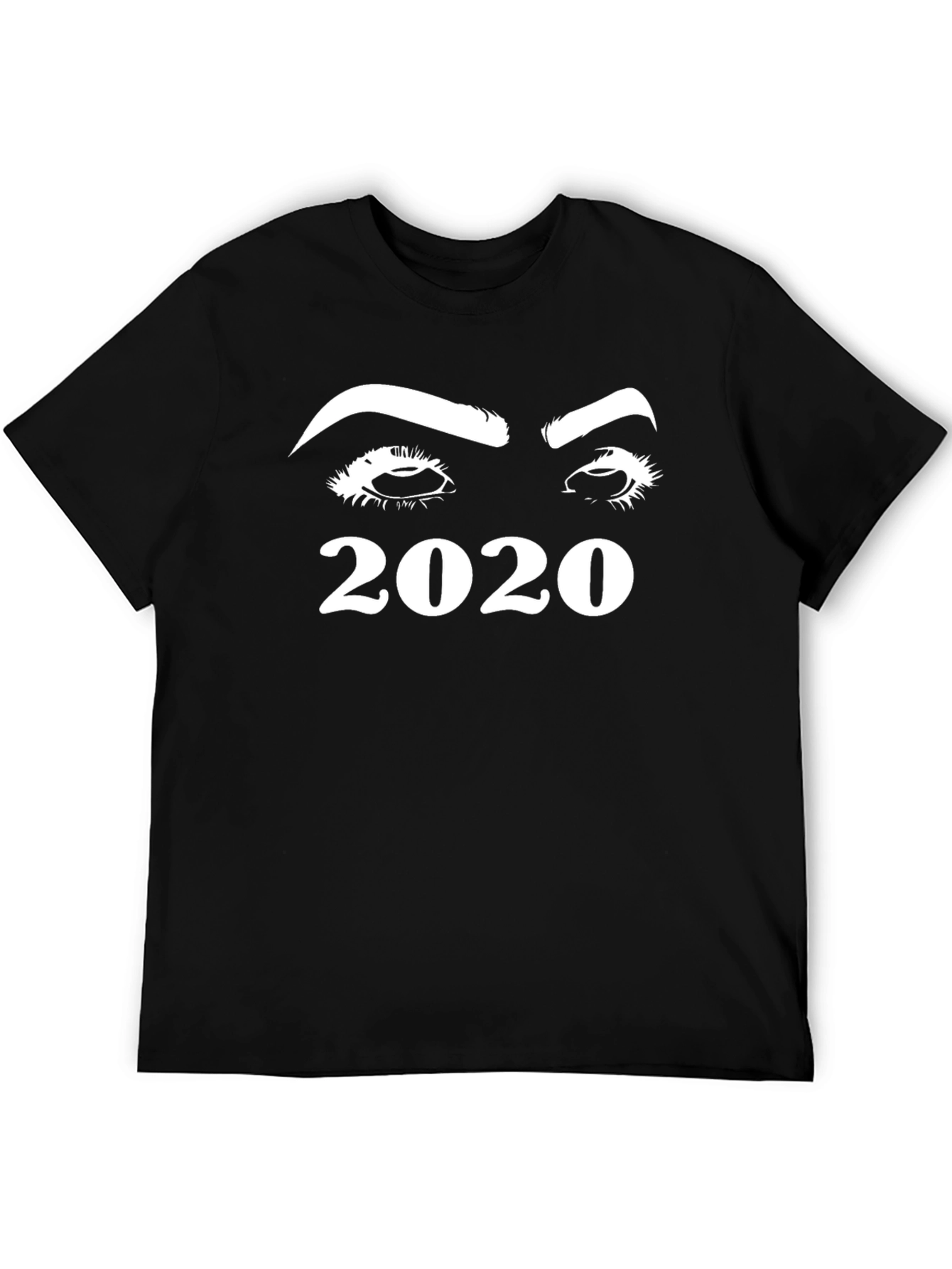 Black 2020 Eyes Graphic T-Shirt - Black view 5