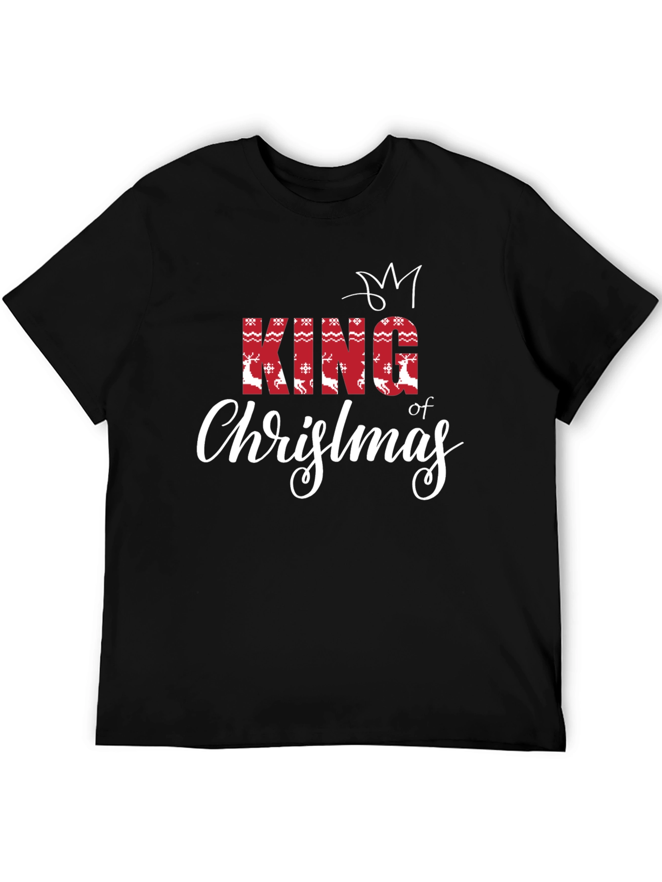 King of Christmas Graphic Tee - Holiday Celebration - 5
