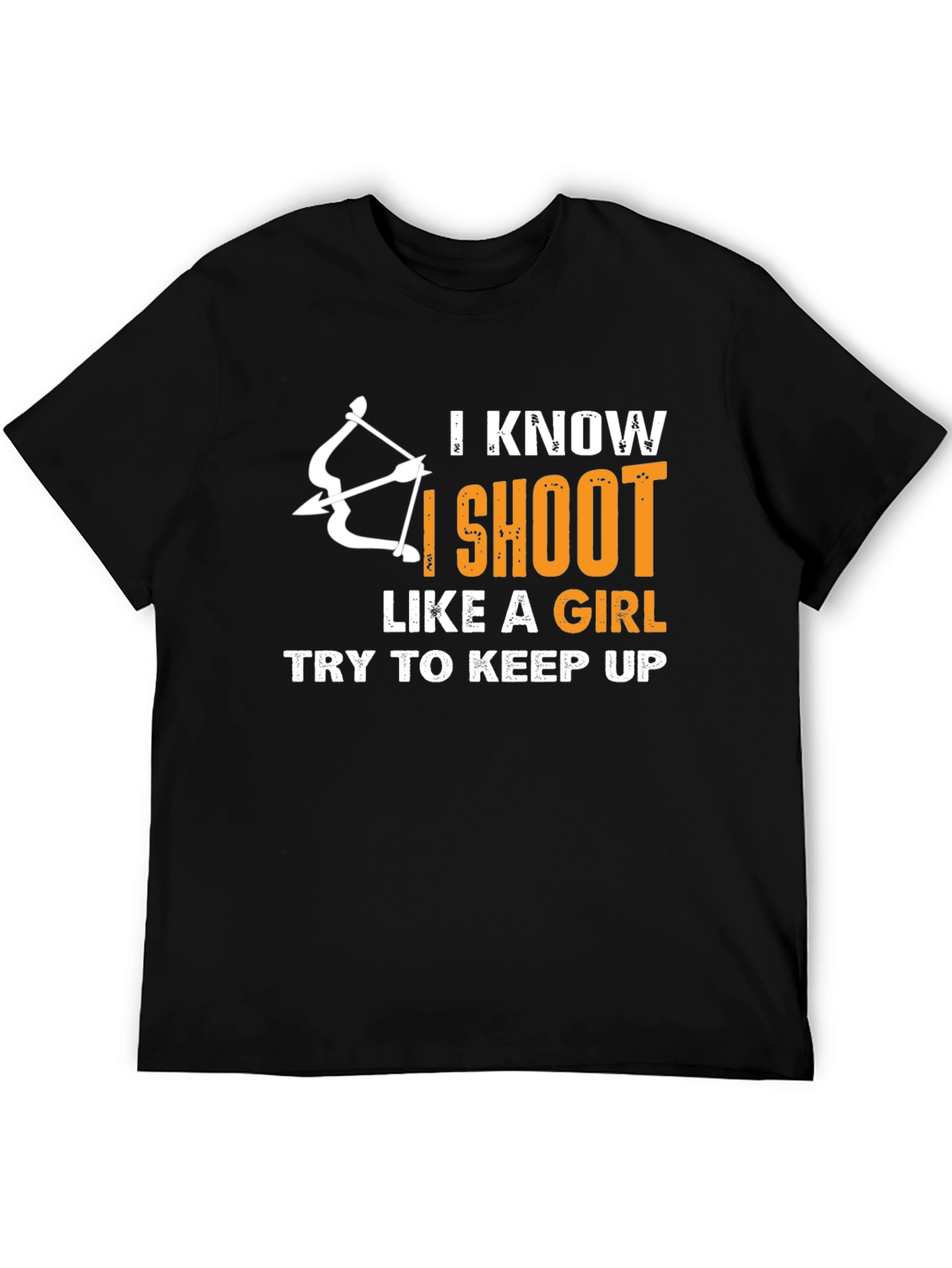 Black Archery Humor T-Shirt: I Shoot Like a Girl view 5
