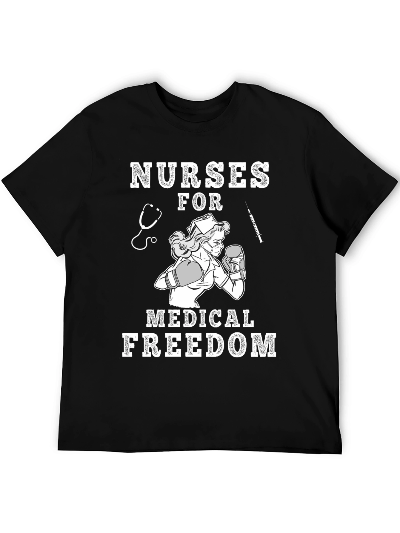 Black Nurses for Medical Freedom T-Shirt view 5