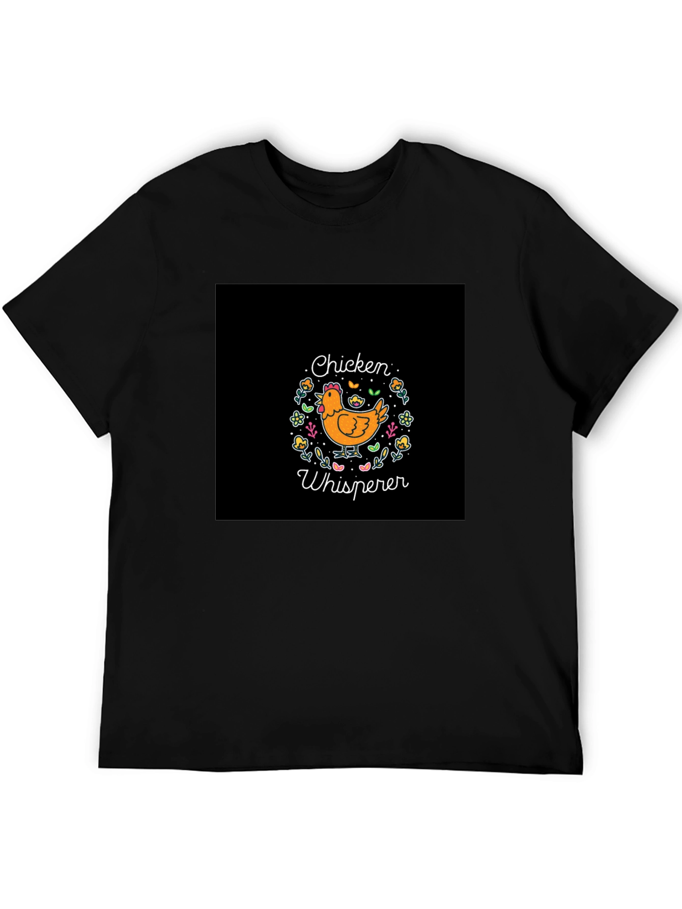 Black Chicken Whisperer Graphic T-Shirt - Soft & Stylish view 5