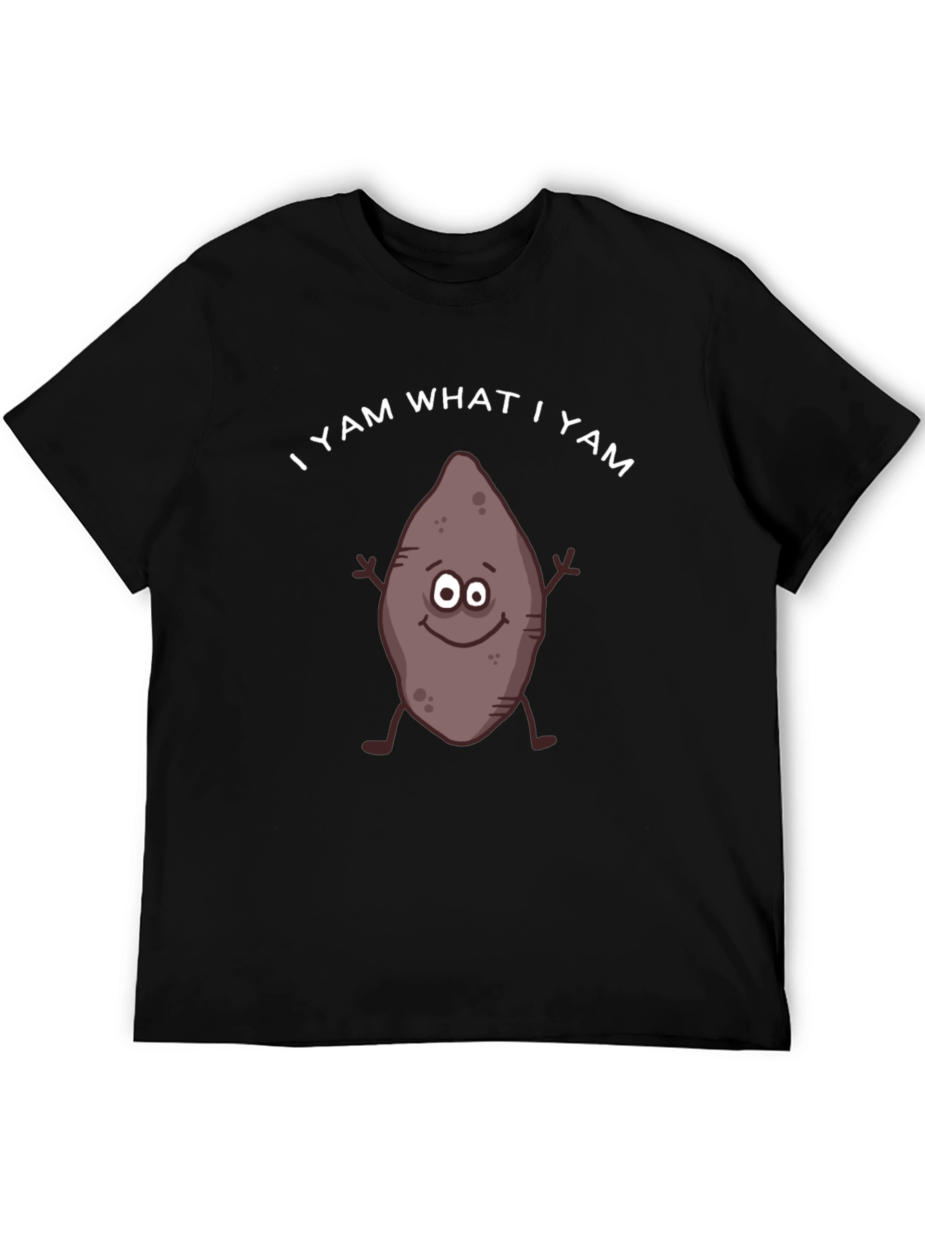 Black I Yam What I Yam Funny T-Shirt view 5