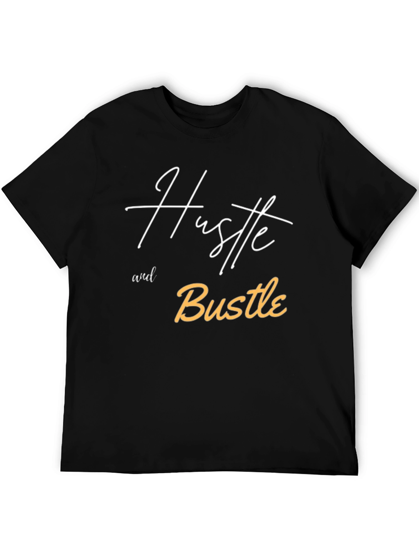 Black Hustle and Bustle Graphic Tee view 5