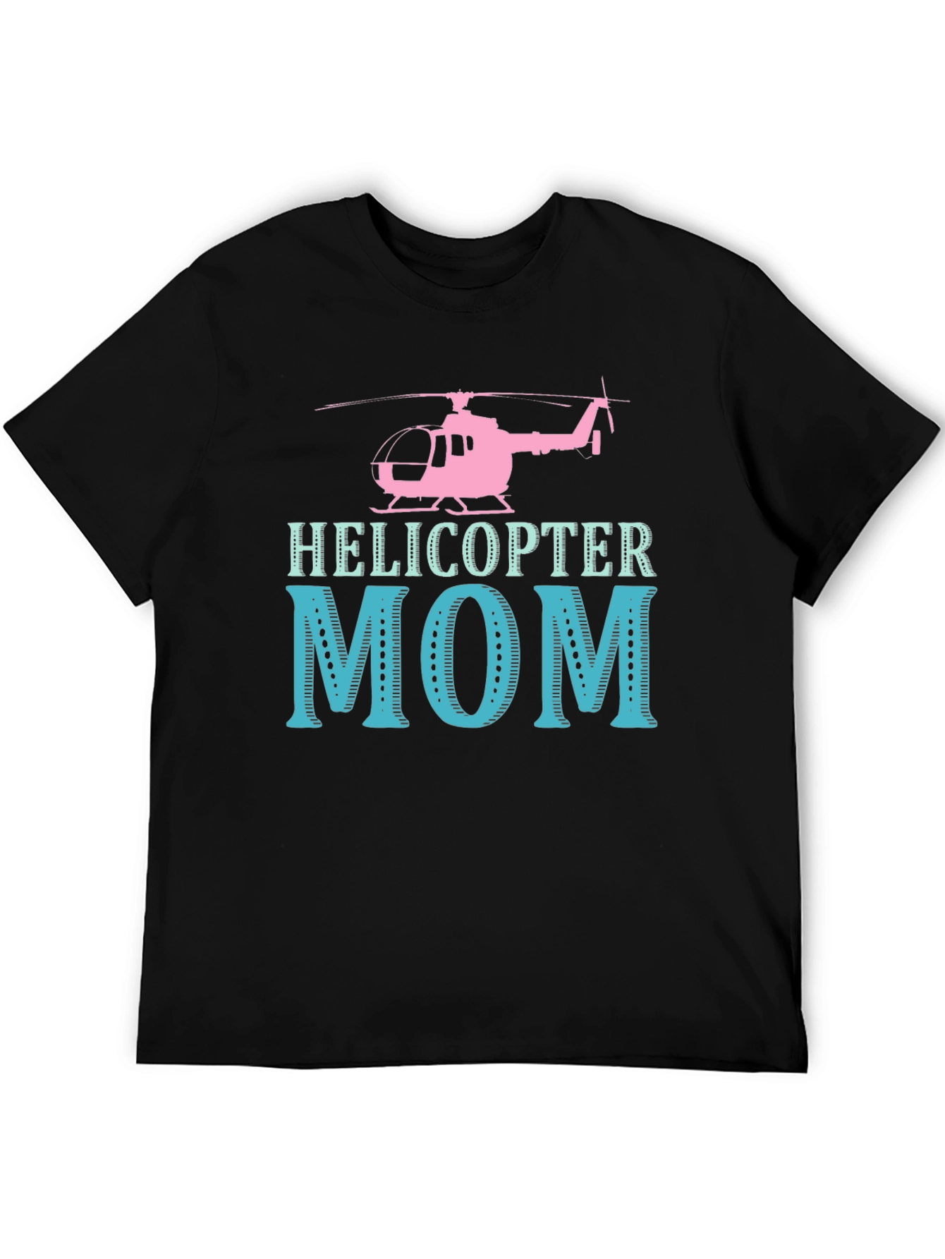Black Helicopter Mom Graphic Tee - Unique Design view 5
