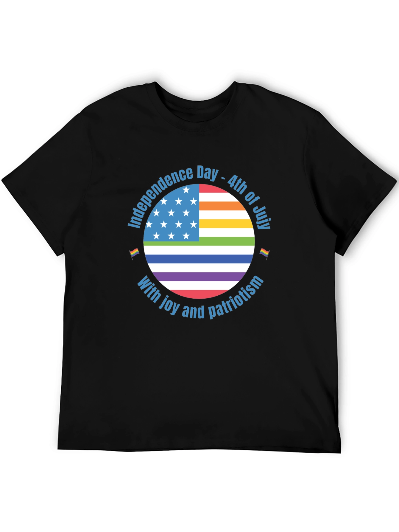 Black Patriotic Pride T-Shirt - Independence Day view 5