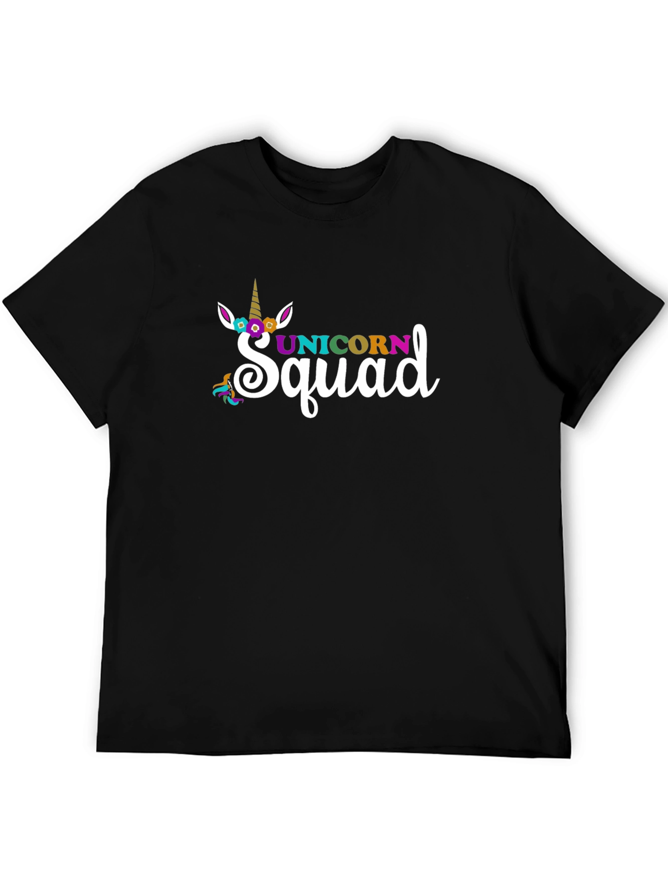 Black Unicorn Squad Black T-Shirt view 5