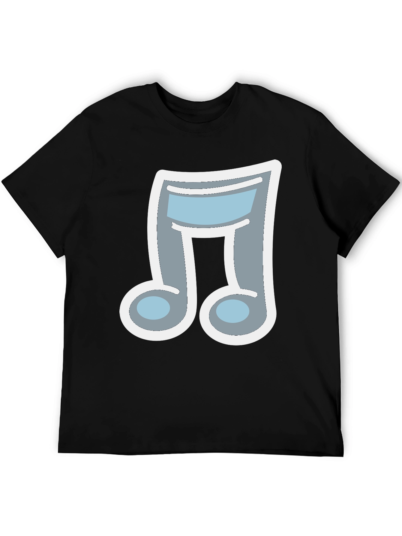 Black Music Note T-Shirt - Stylish & Unique view 5