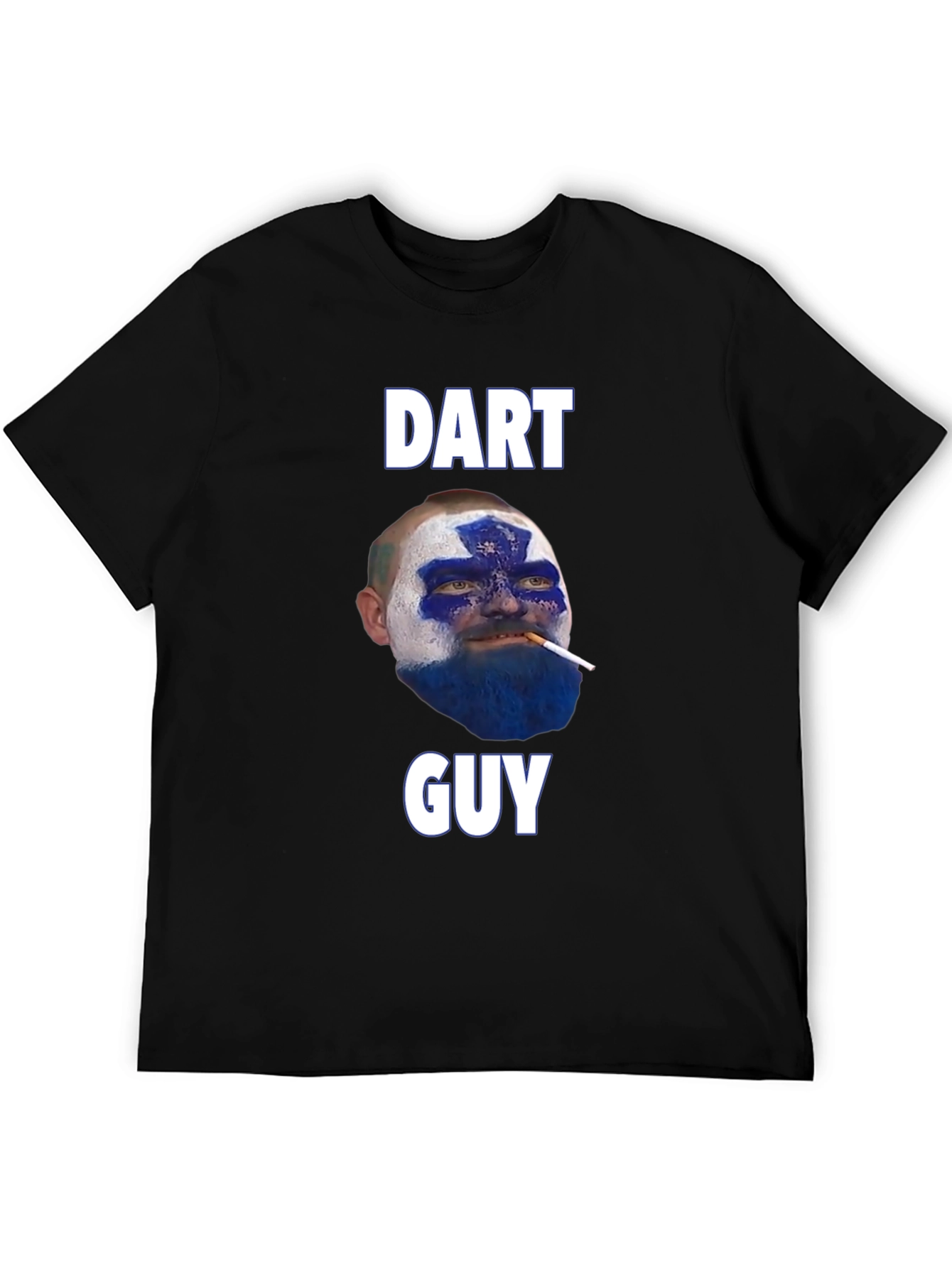 Black Dart Guy T-Shirt - Funny Graphic Tee view 5