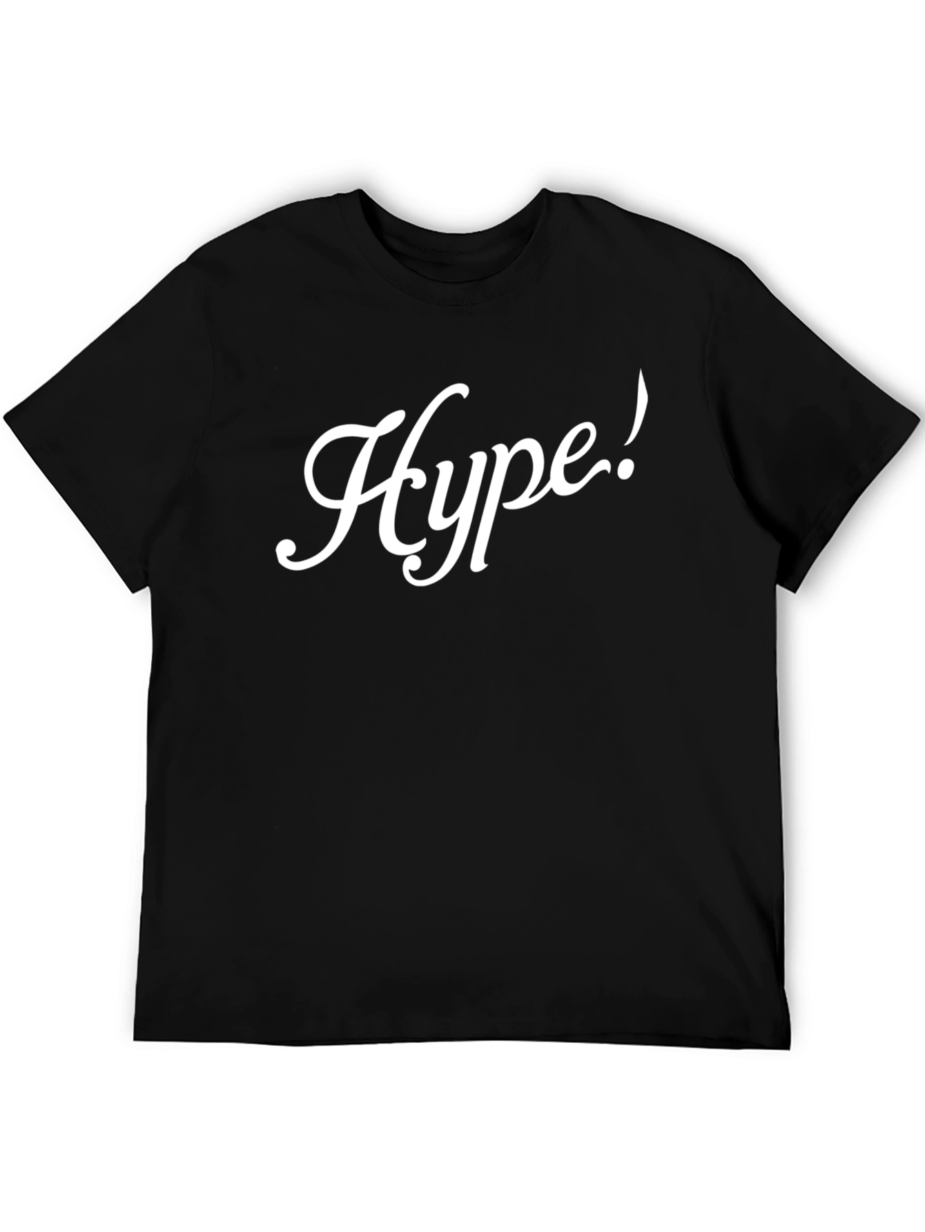Black Hype Graphic Tee - Stylish Black T-Shirt view 5