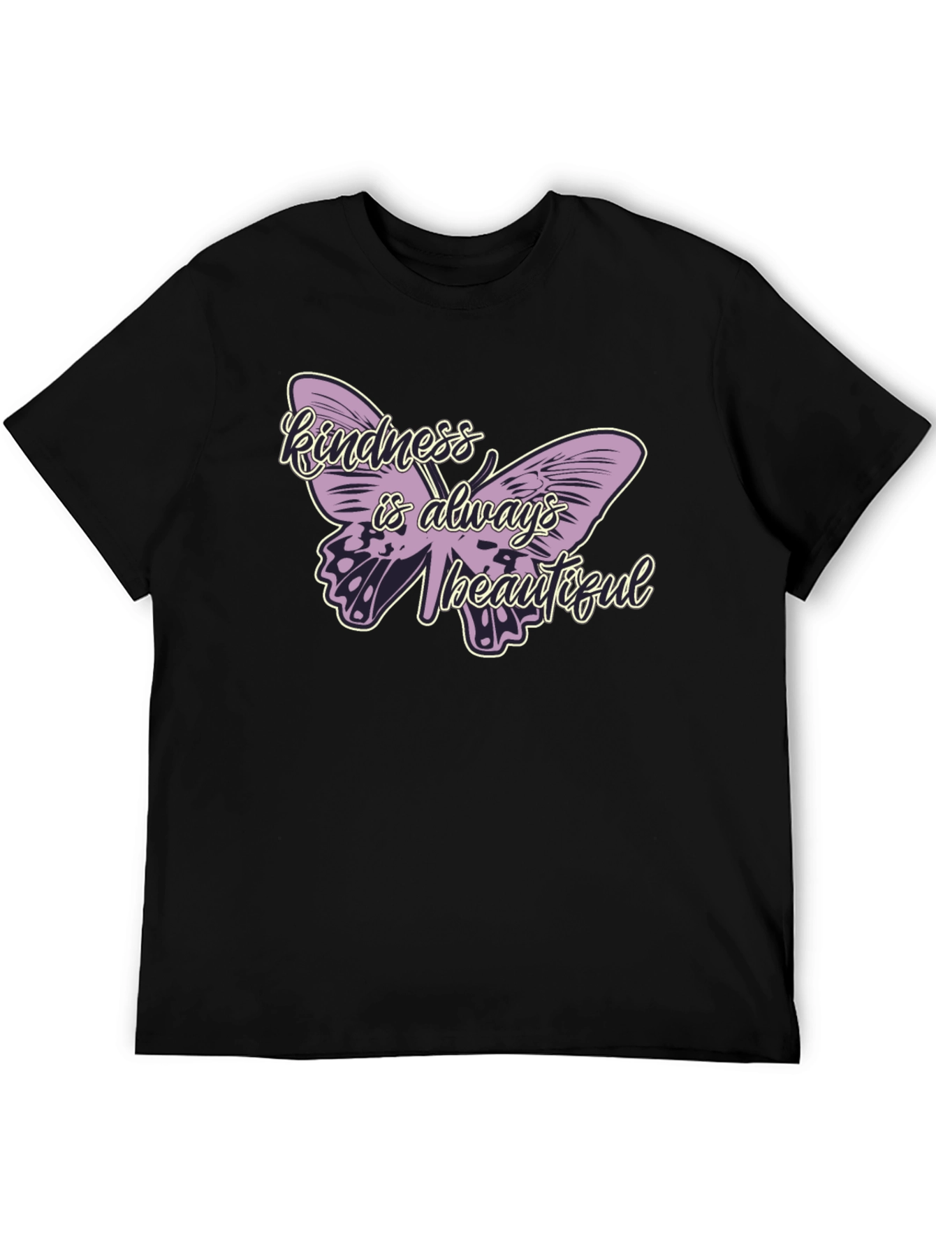 Black Kindness is Always Beautiful Butterfly T-Shirt view 5