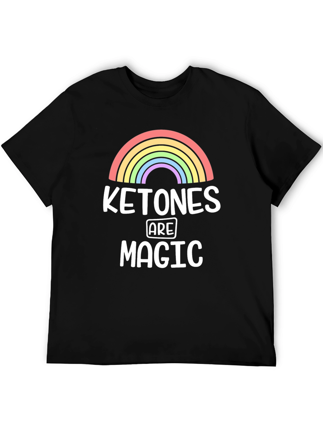 Black Ketones Are Magic T-Shirt - Black view 5
