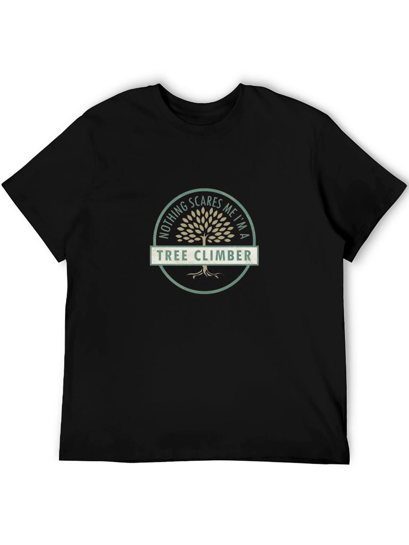 Black Tree Climber T-Shirt - Nothing Scares Me Tee view 5