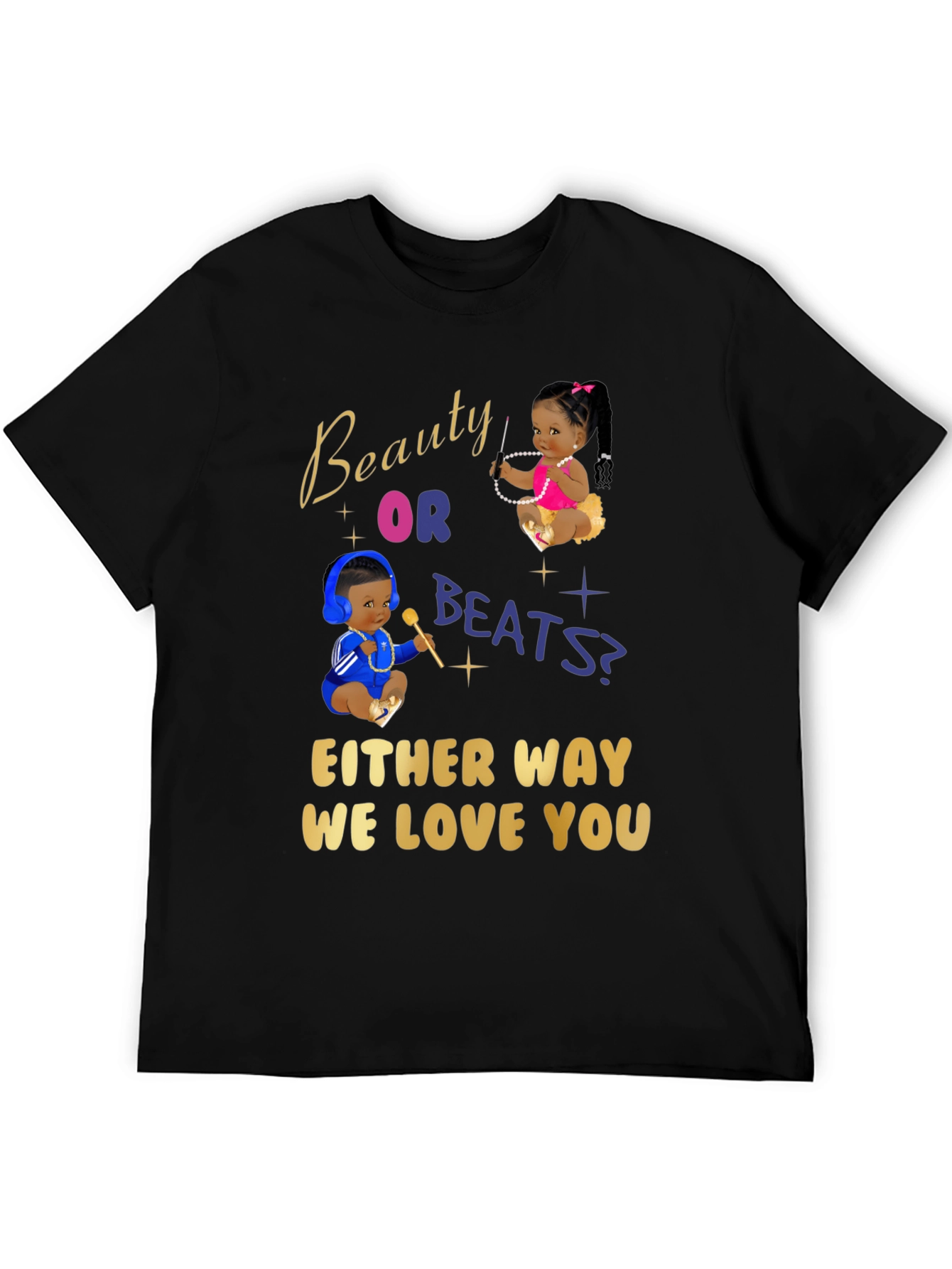Black Beauty or Beats Graphic T-Shirt view 5
