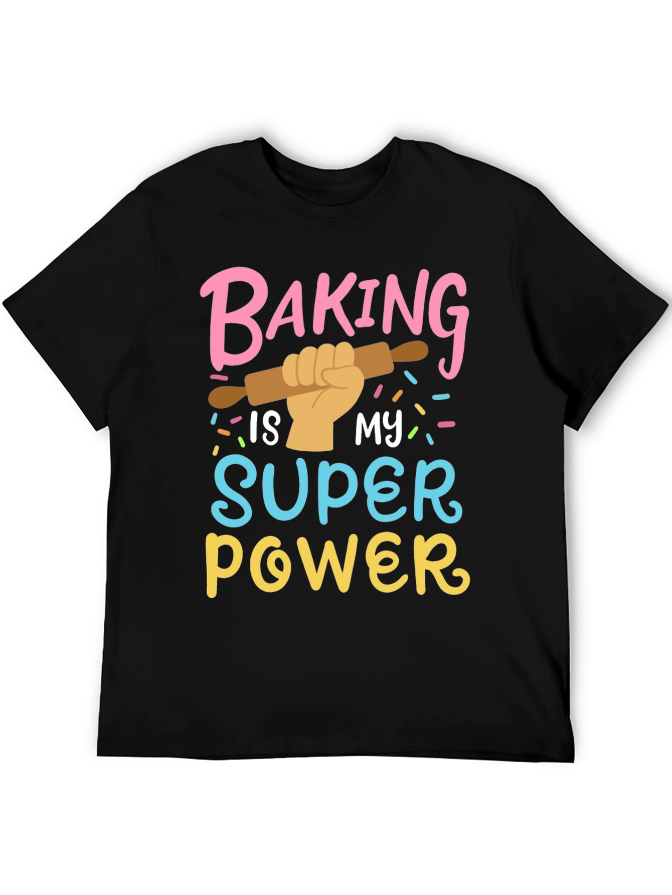 Black Baking is My Super Power T-Shirt view 5