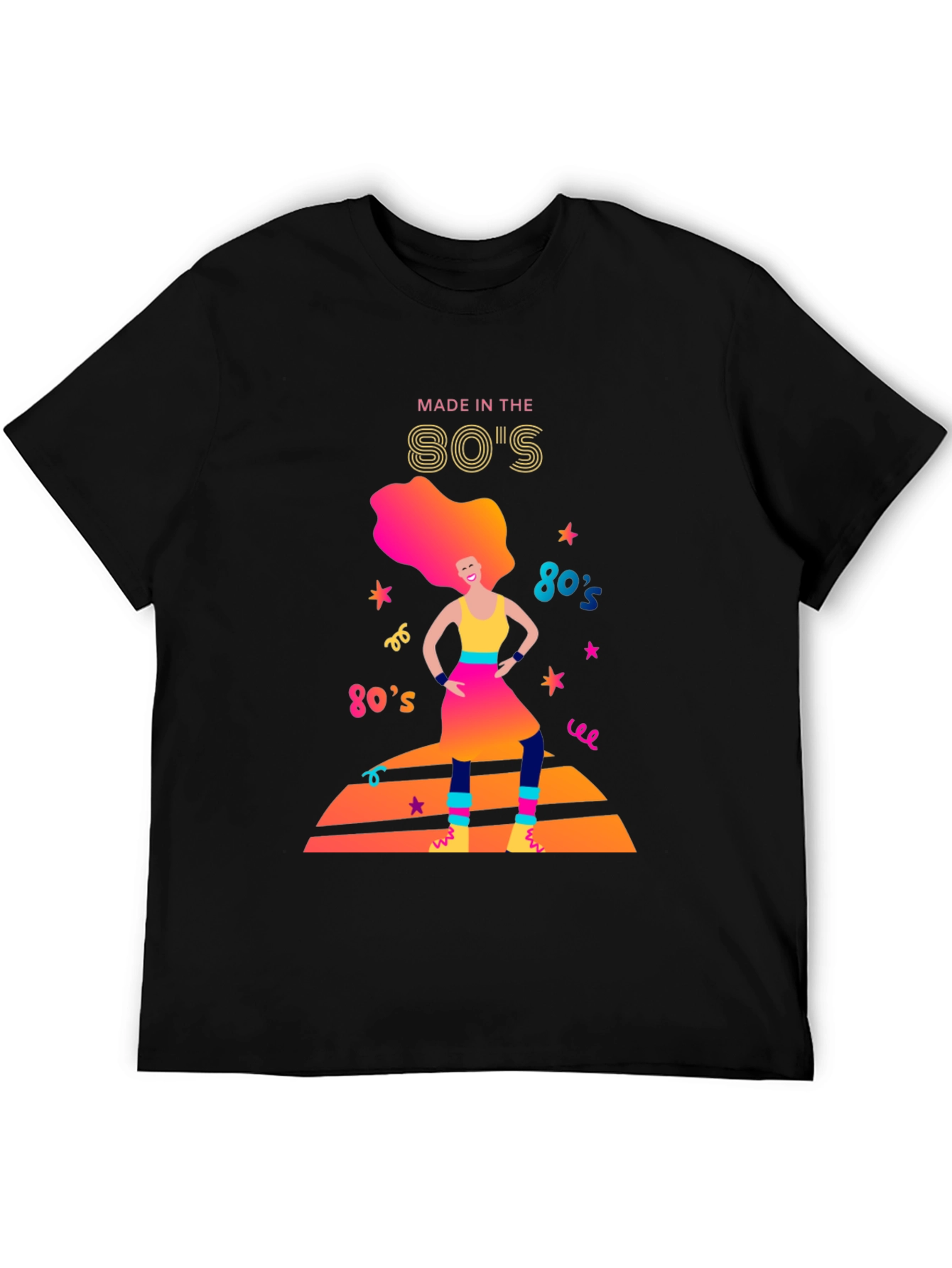 Black Retro '80s Graphic Tee - Totally Awesome! view 5