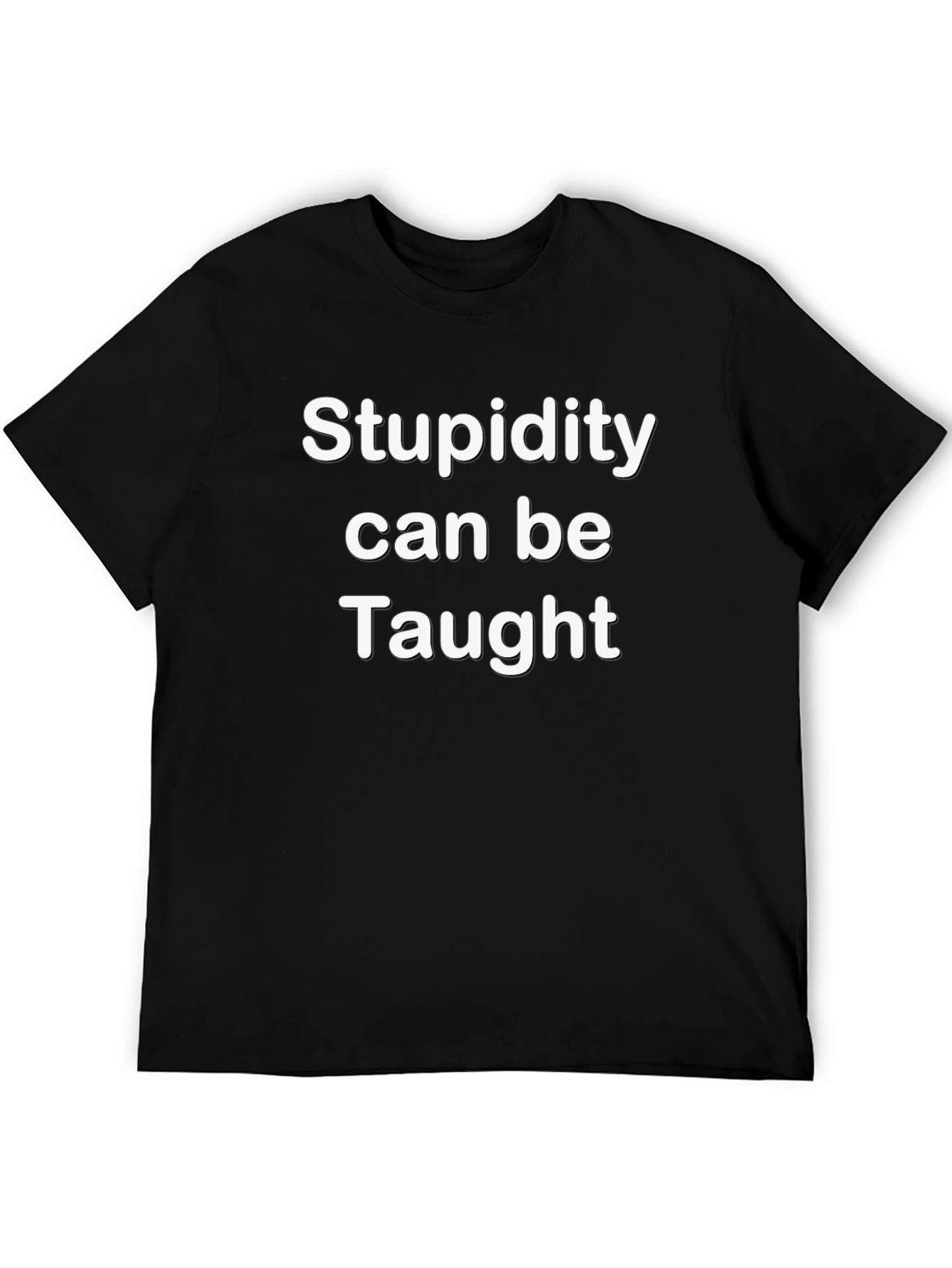 Black Stupidity Can Be Taught T-Shirt view 5