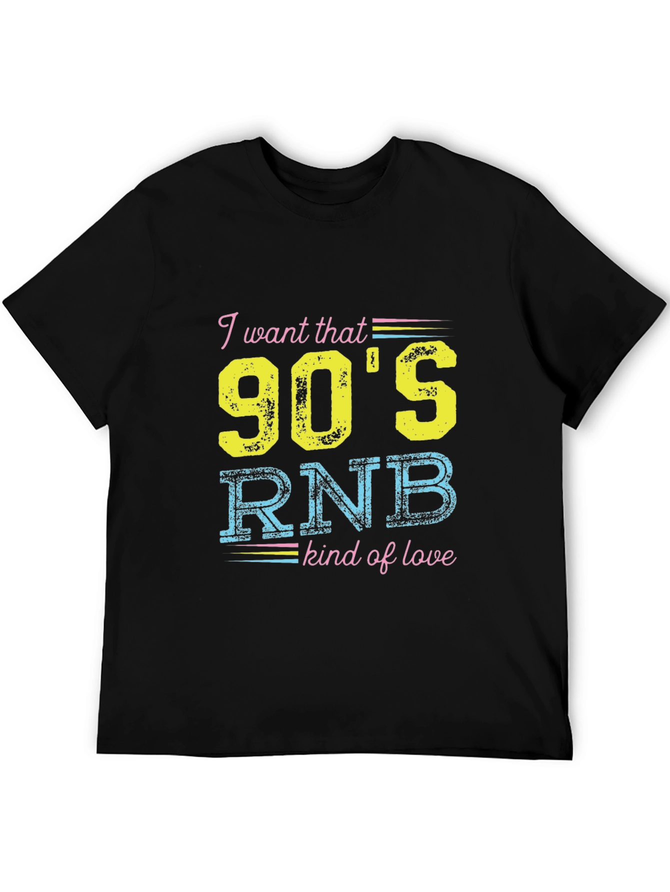 Black 90's RNB Kind of Love T-Shirt view 5