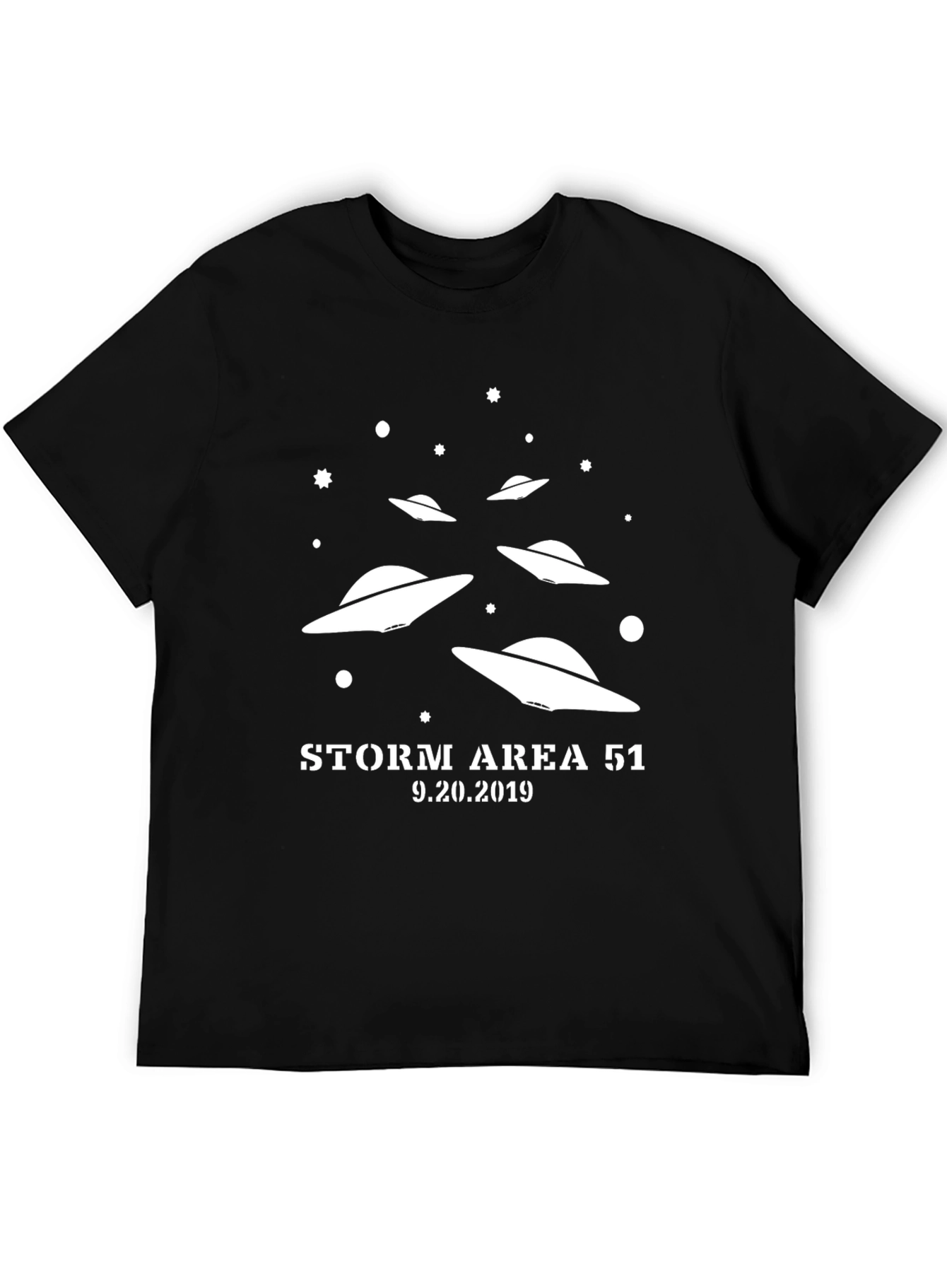 Black Storm Area 51 Graphic T-Shirt view 5