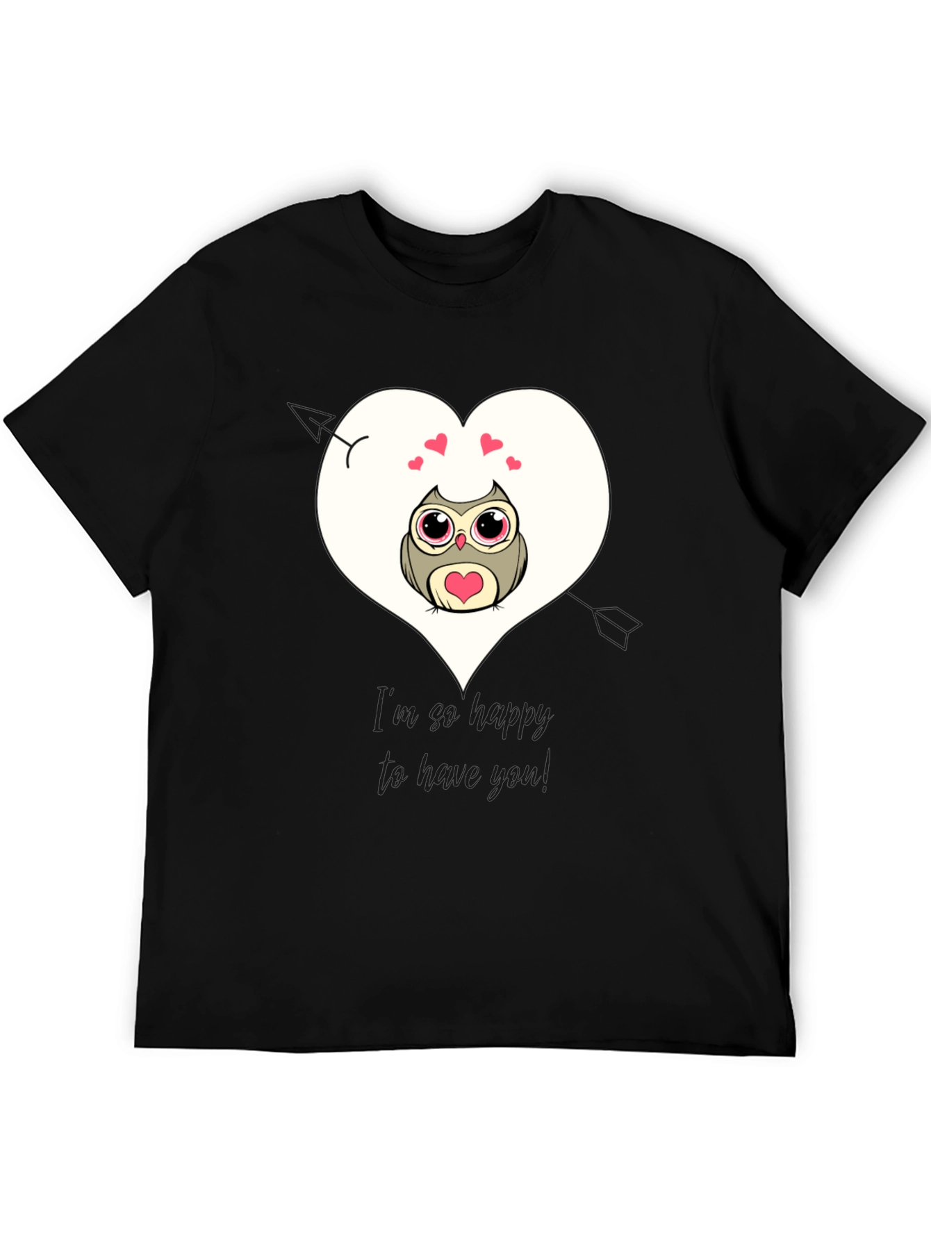 Black Owl Always Love You - Graphic Tee view 5