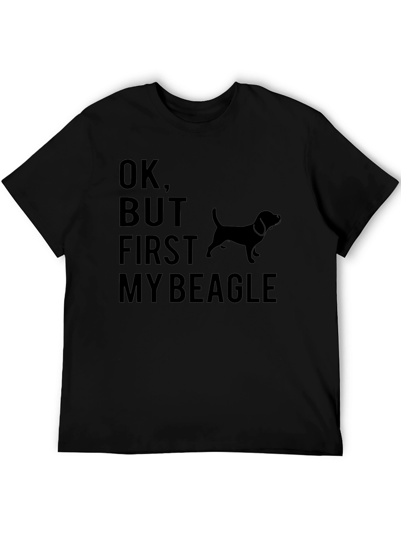 Black Ok, But First My Beagle T-Shirt view 5