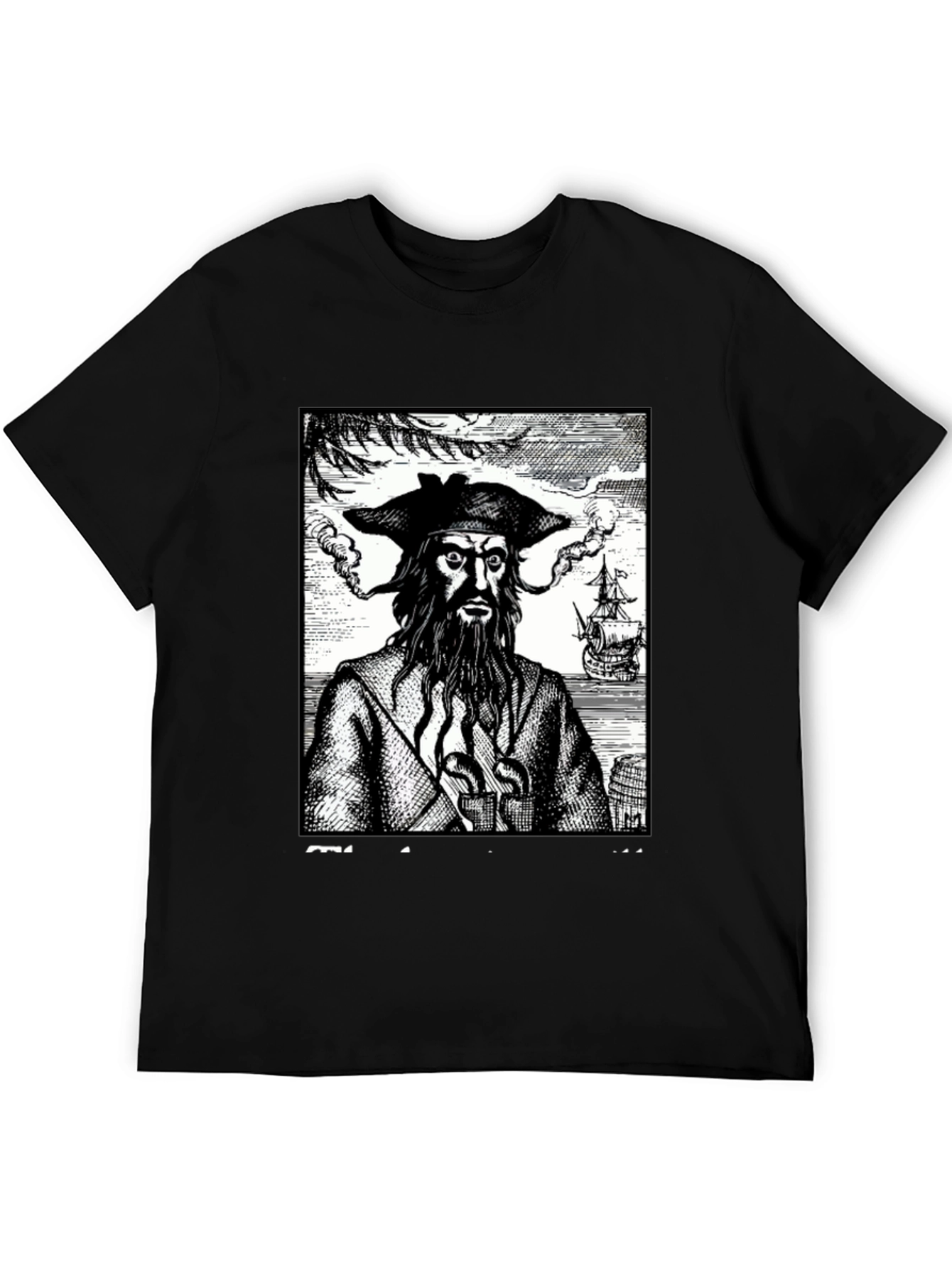 Blackbeard Pirate Graphic Tee - Classic Novelty Shirt - 5