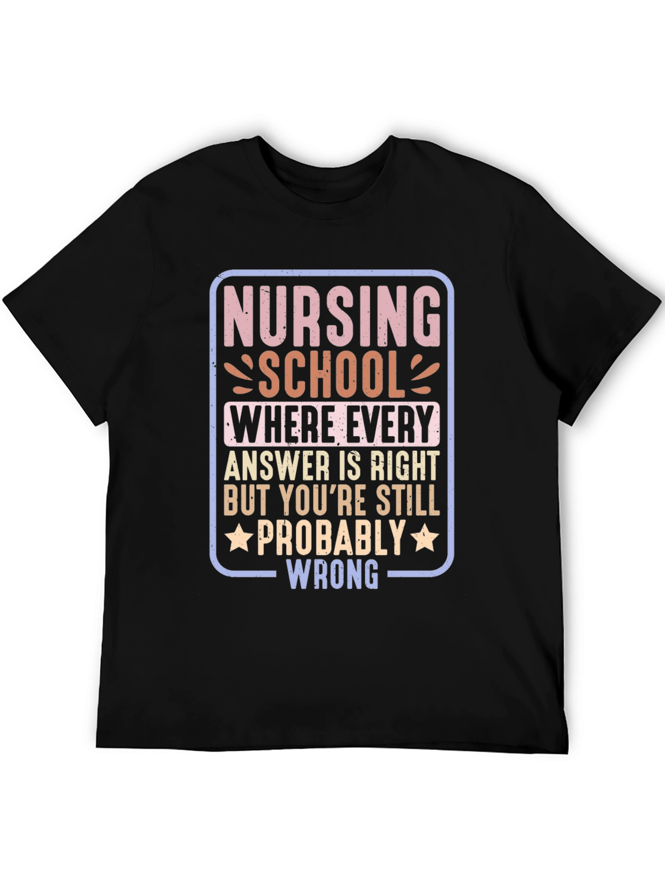 Black Nursing School T-Shirt - Funny Nurse Student Tee view 5