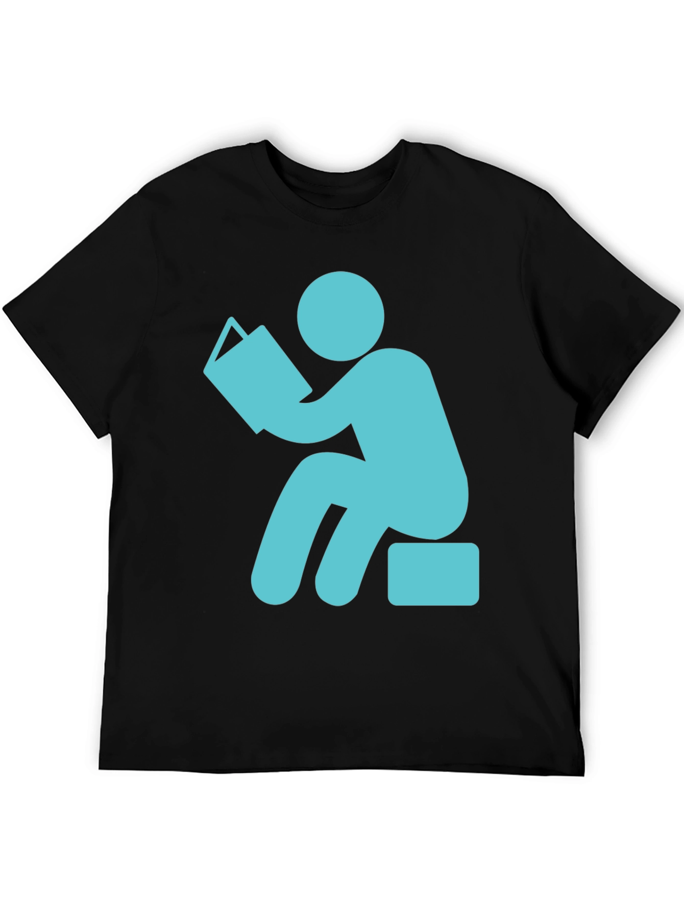 Black Bookworm Graphic Tee - Black Cotton Comfort view 5