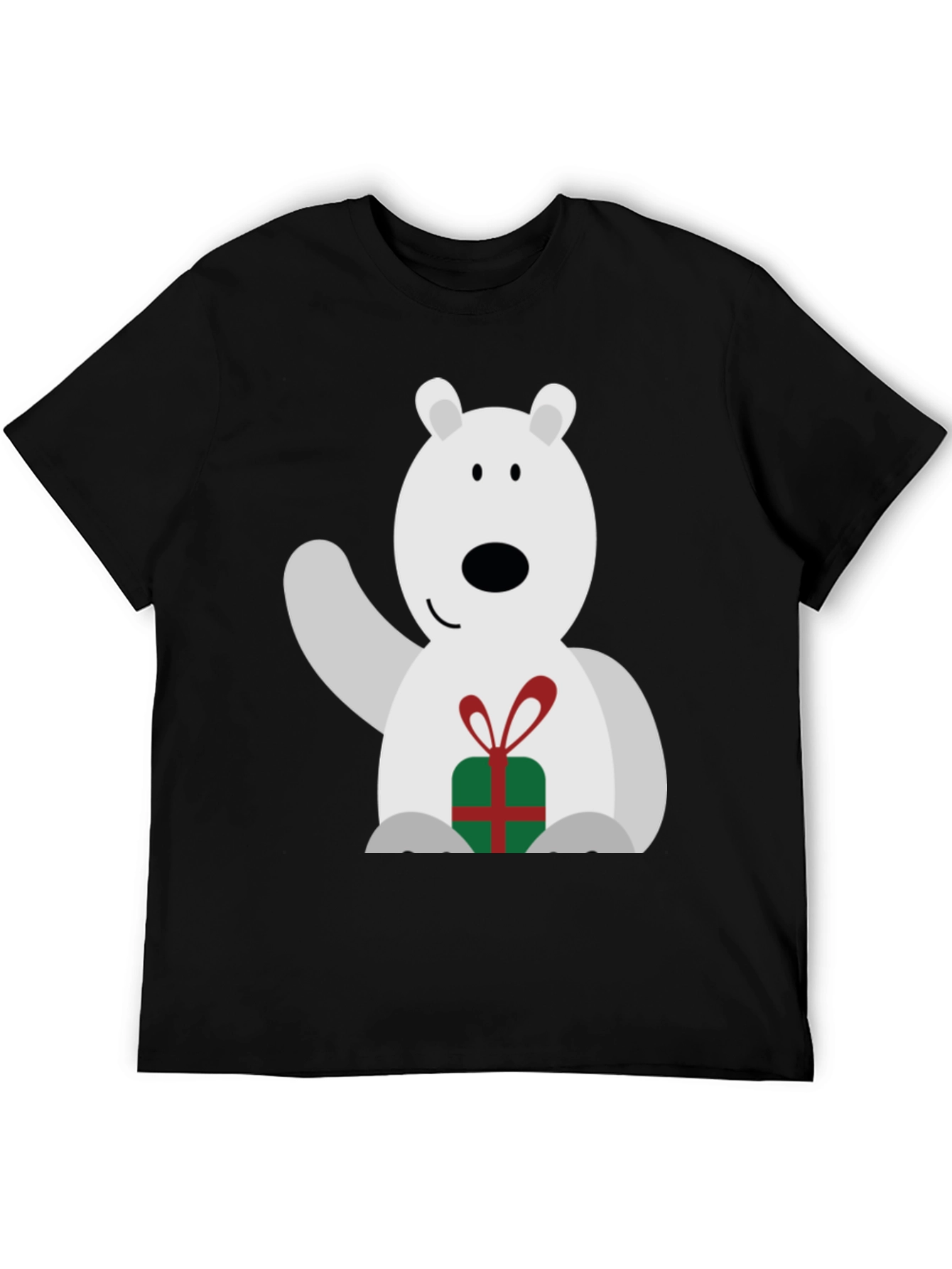 Black Polar Bear Gift Tee view 5