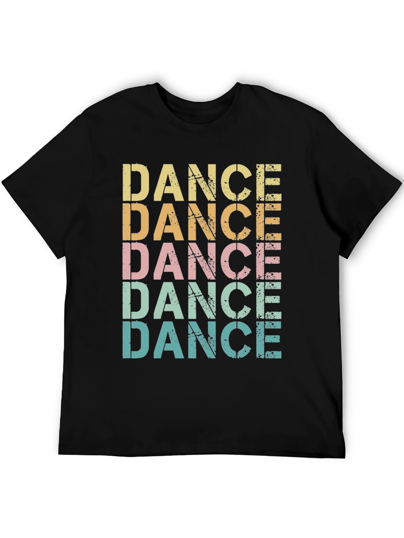 Black Retro Dance T-Shirt - Vintage Style Tee view 5