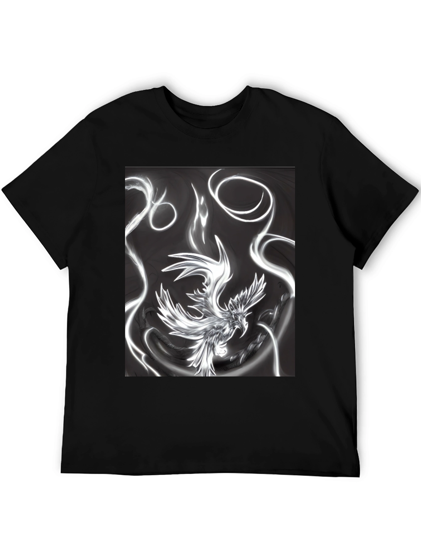 Black Phoenix Graphic Black T-Shirt view 5