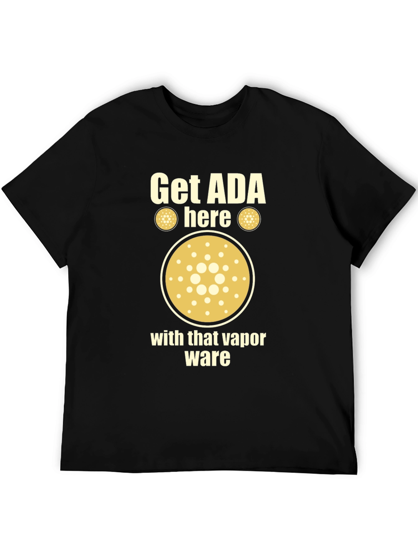 Black Get ADA Here Crypto T-Shirt view 5