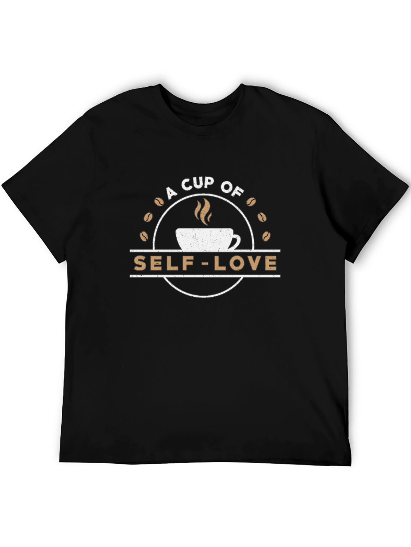 Black Self-Love Coffee Cup Graphic Tee view 5