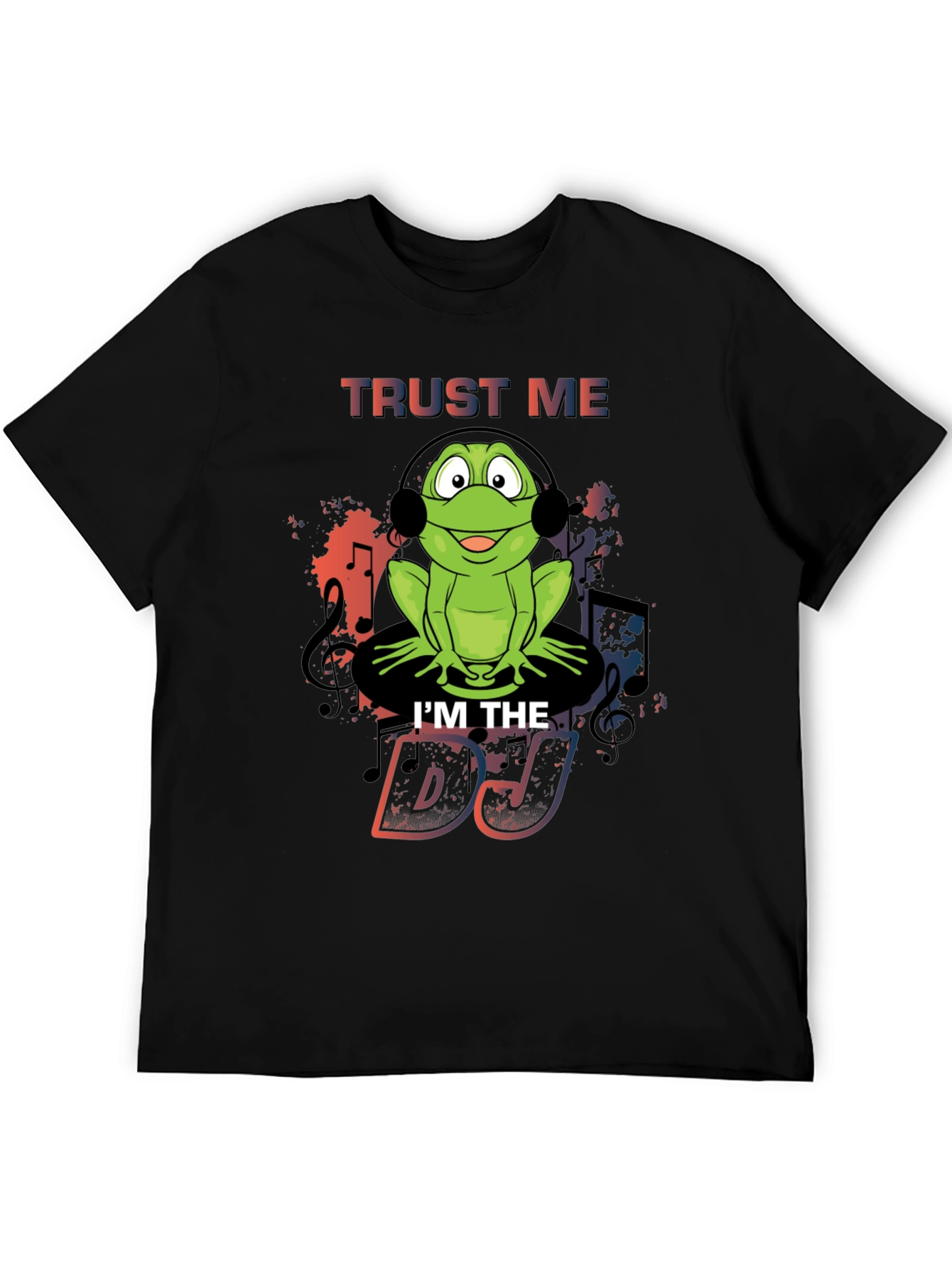 Black Trust Me I'm the DJ Frog T-Shirt view 5