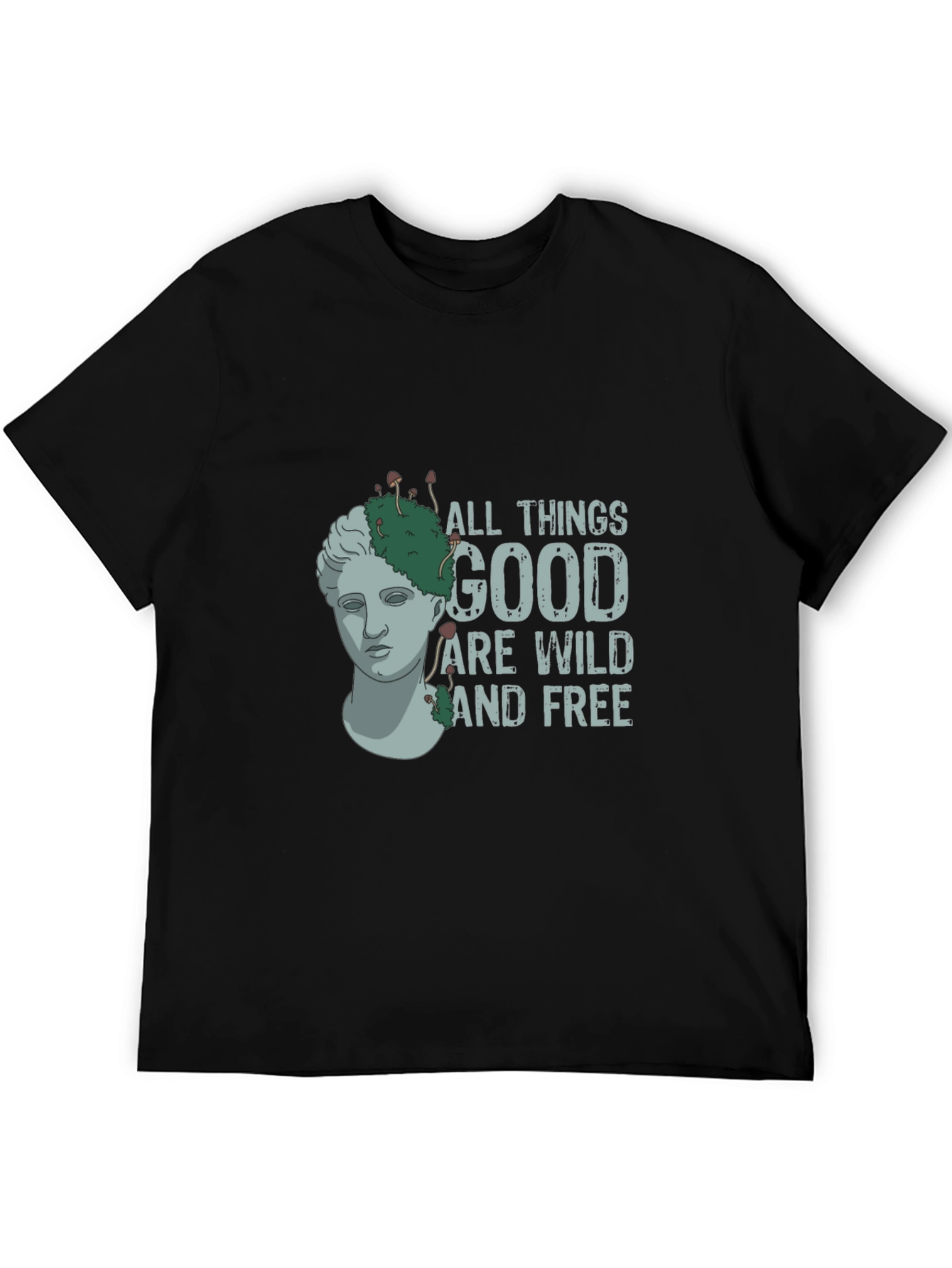 Black All Things Good Wild & Free Graphic Tee view 5