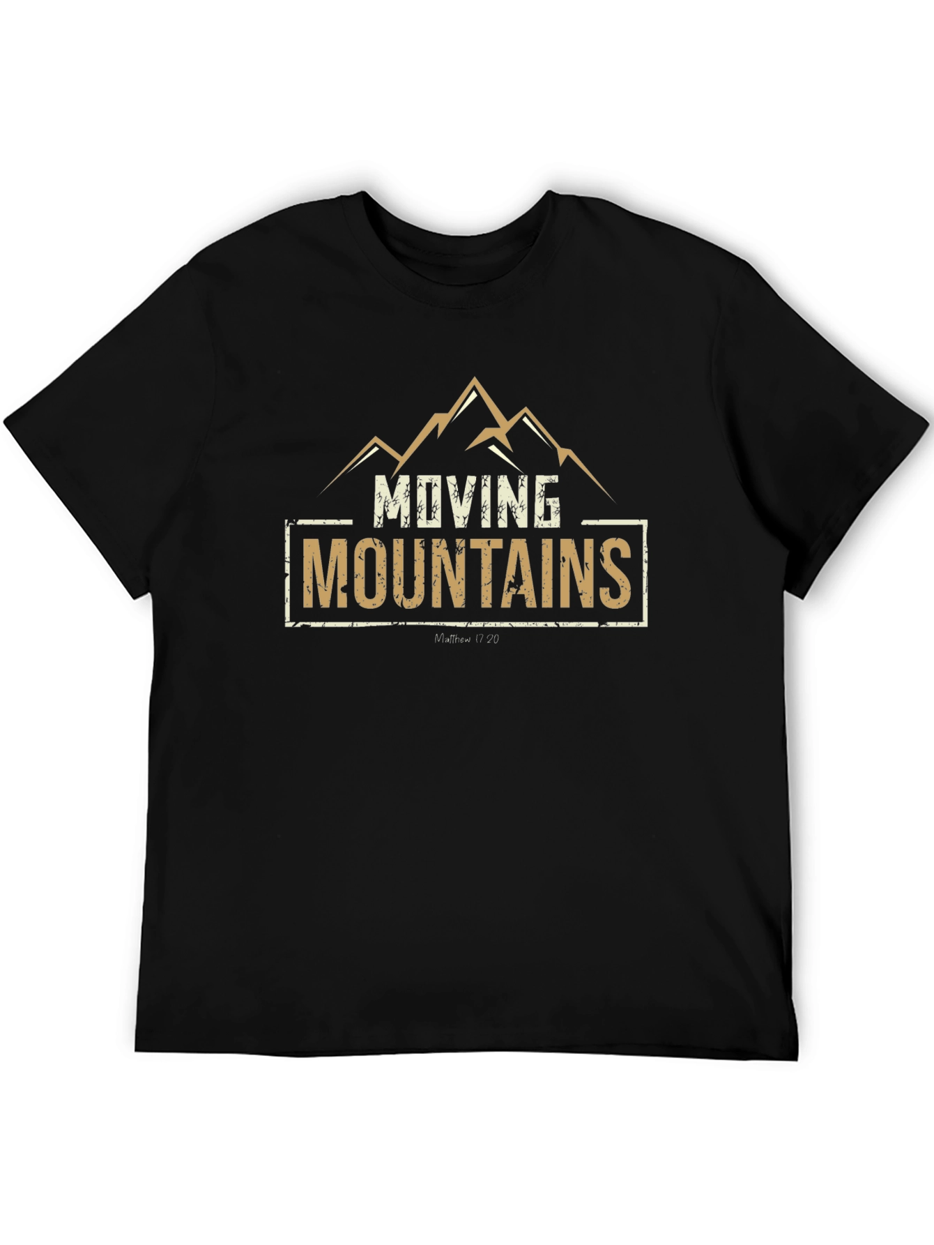 Black Moving Mountains Graphic T-Shirt view 5