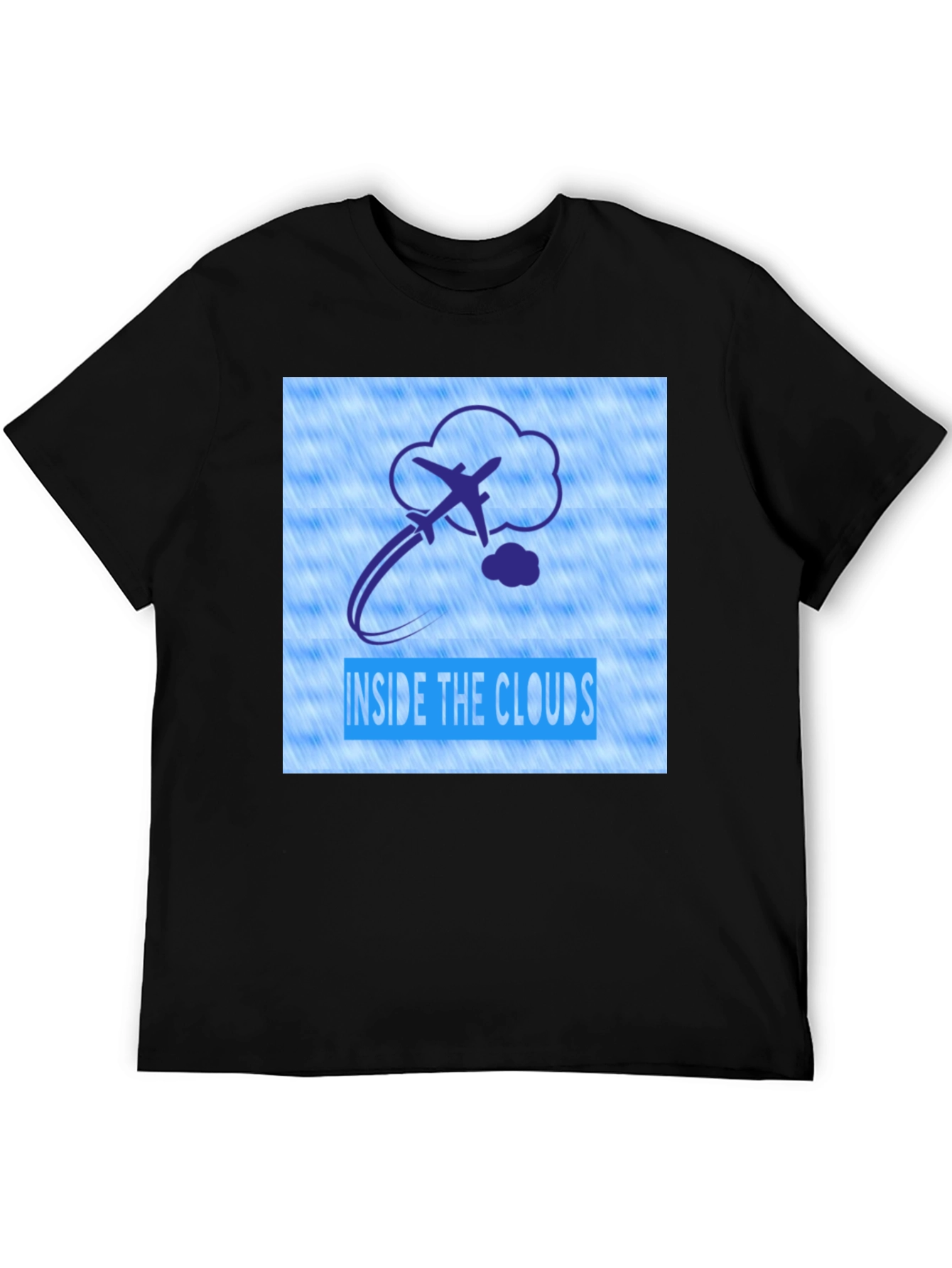Black Inside the Clouds Graphic T-Shirt view 5
