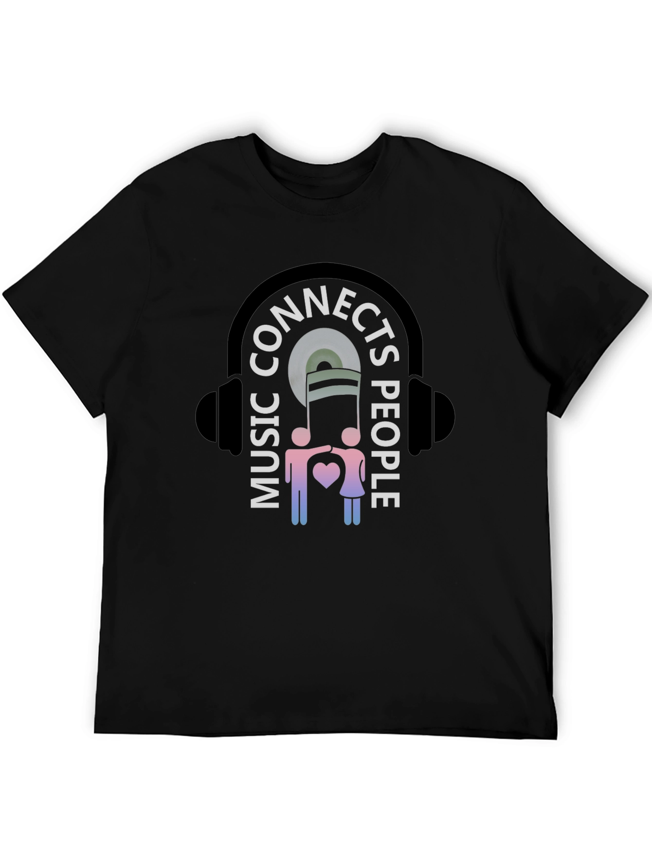 Black Music Connects People Graphic T-Shirt view 5
